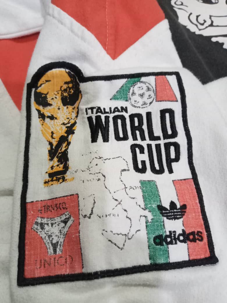 Vintage RARE Vintage 80s World Cup Adidas Italia Sweatshirt Size US L / EU 52-54 / 3 - 2 Thumbnail
