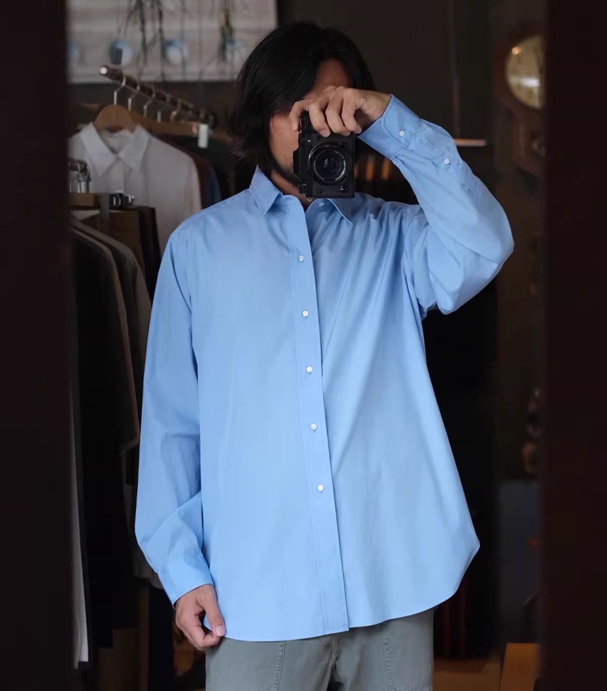 A.PRESSE a.presse Regular Collar Shirt Size US M / EU 48-50 / 2 - 2 Thumbnail