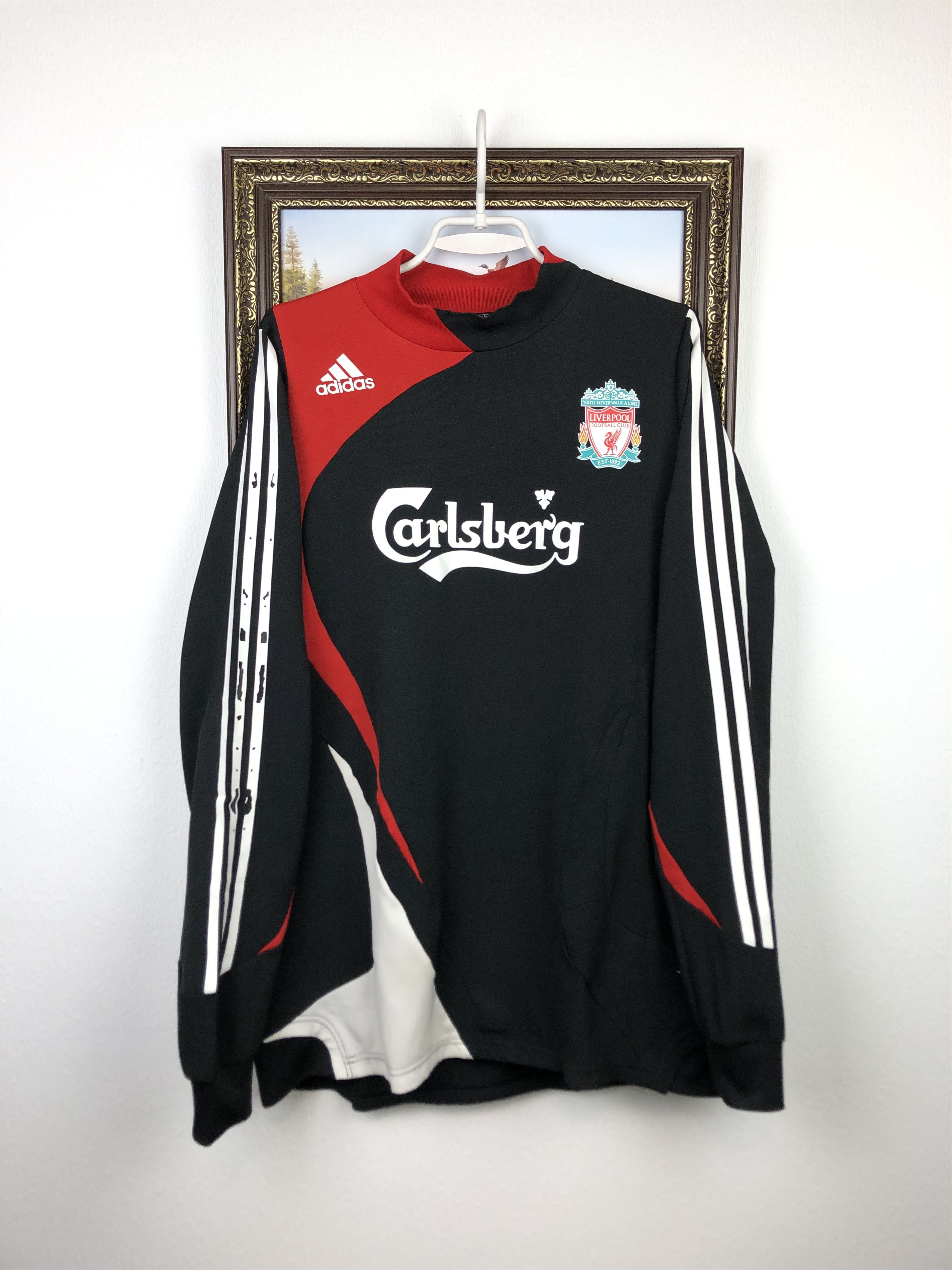 Adidas Vintage Adidas Liverpool Warm Up Sweatshirt Soccer Jacket Size US XL / EU 56 / 4 - 1 Thumbnail