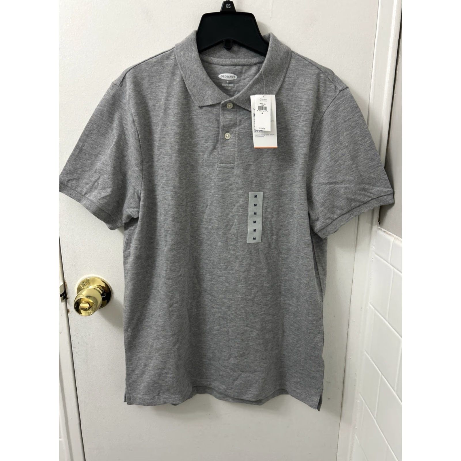 Old Navy Old Navy Polo Shirt Mens M Heather Gray Built-In Flex S/S Wicking Go-Dry Shirt Mens Size US M / EU 48-50 / 2 - 2 Thumbnail