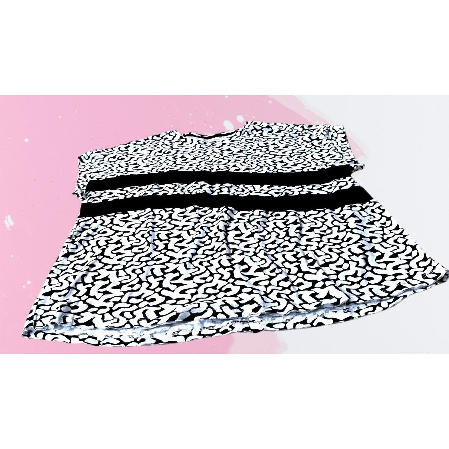 Other NWT Kinesis Pullover Top XL Black White Stripe Abstract Dolm Size XL / US 12-14 / IT 48-50 - 11 Thumbnail