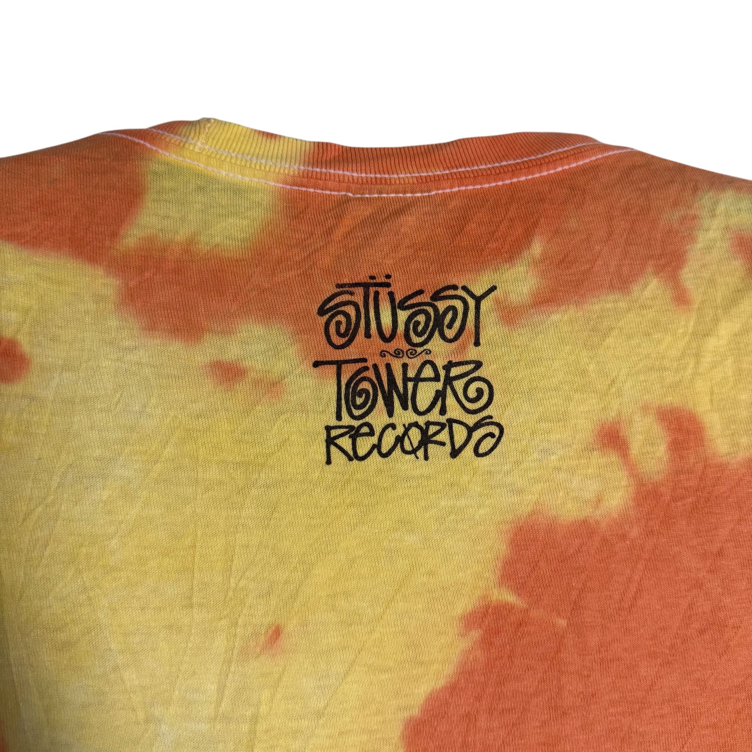 Stussy 🔥RARE🔥Vintage Stussy x Tower Record Tour Tie Dye T-shirt Size US L / EU 52-54 / 3 - 4 Thumbnail