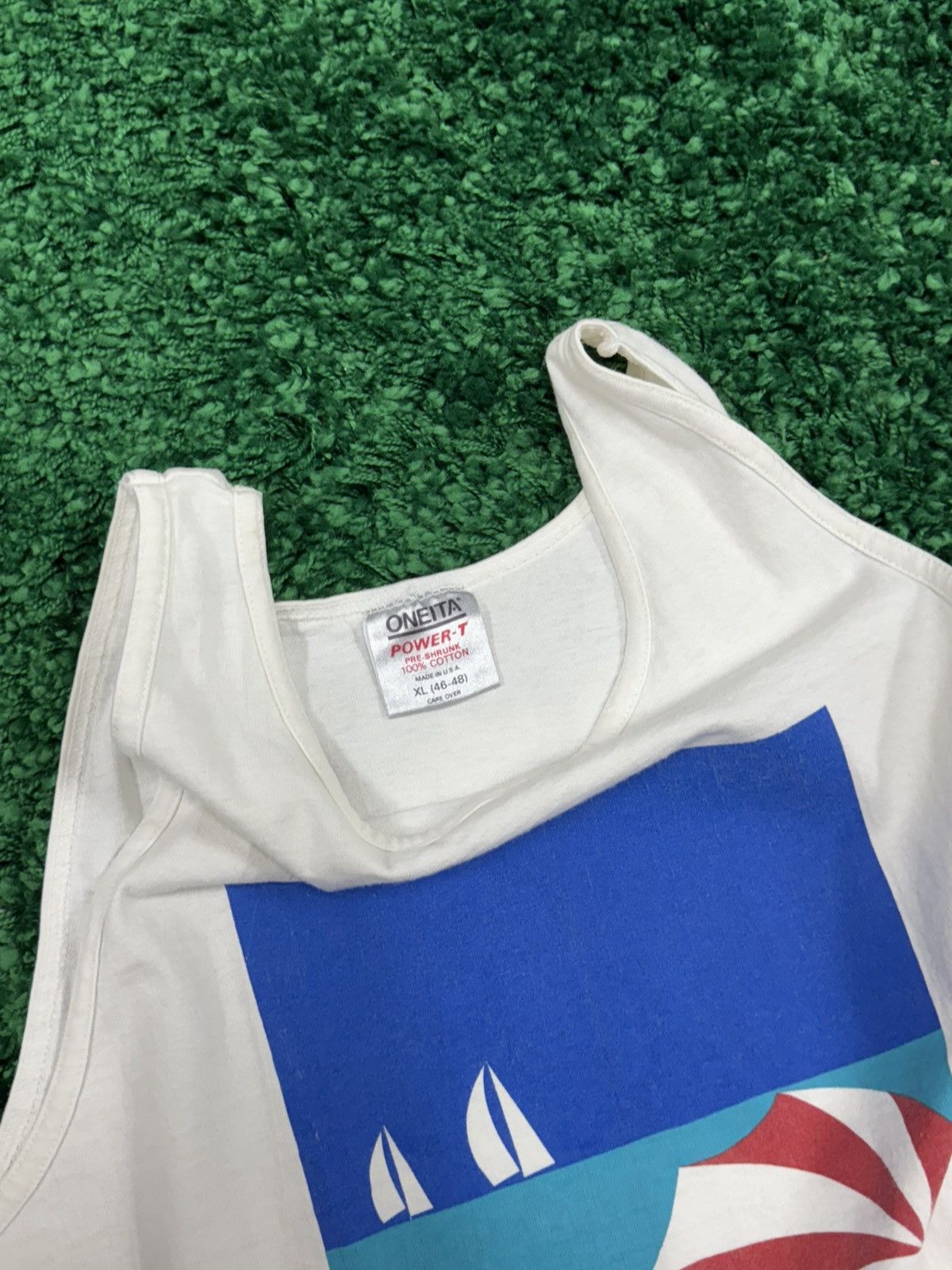 Vintage Vintage Key West Post Modern Art Beach Sleeveless Oneita Size US XL / EU 56 / 4 - 5 Thumbnail