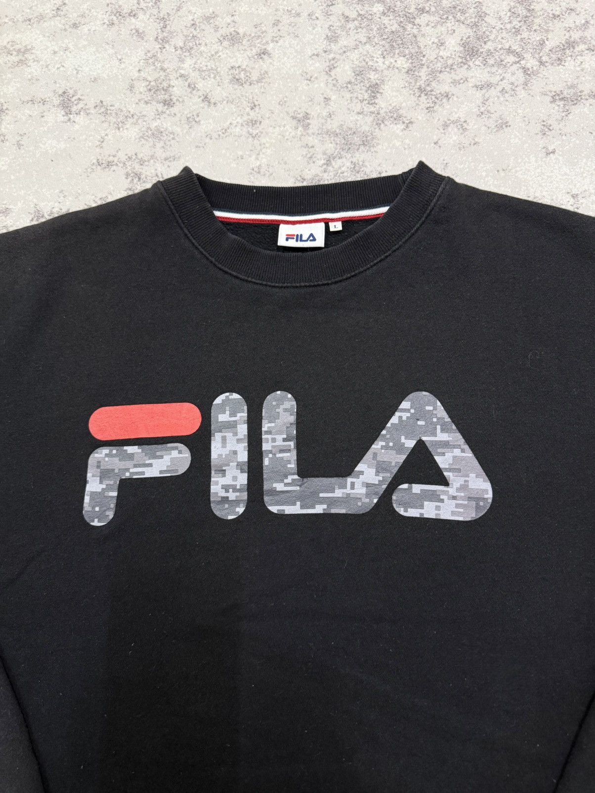 Fila Fila Biglogo Camo Logo Sweatshirt Size US L / EU 52-54 / 3 - 4 Thumbnail