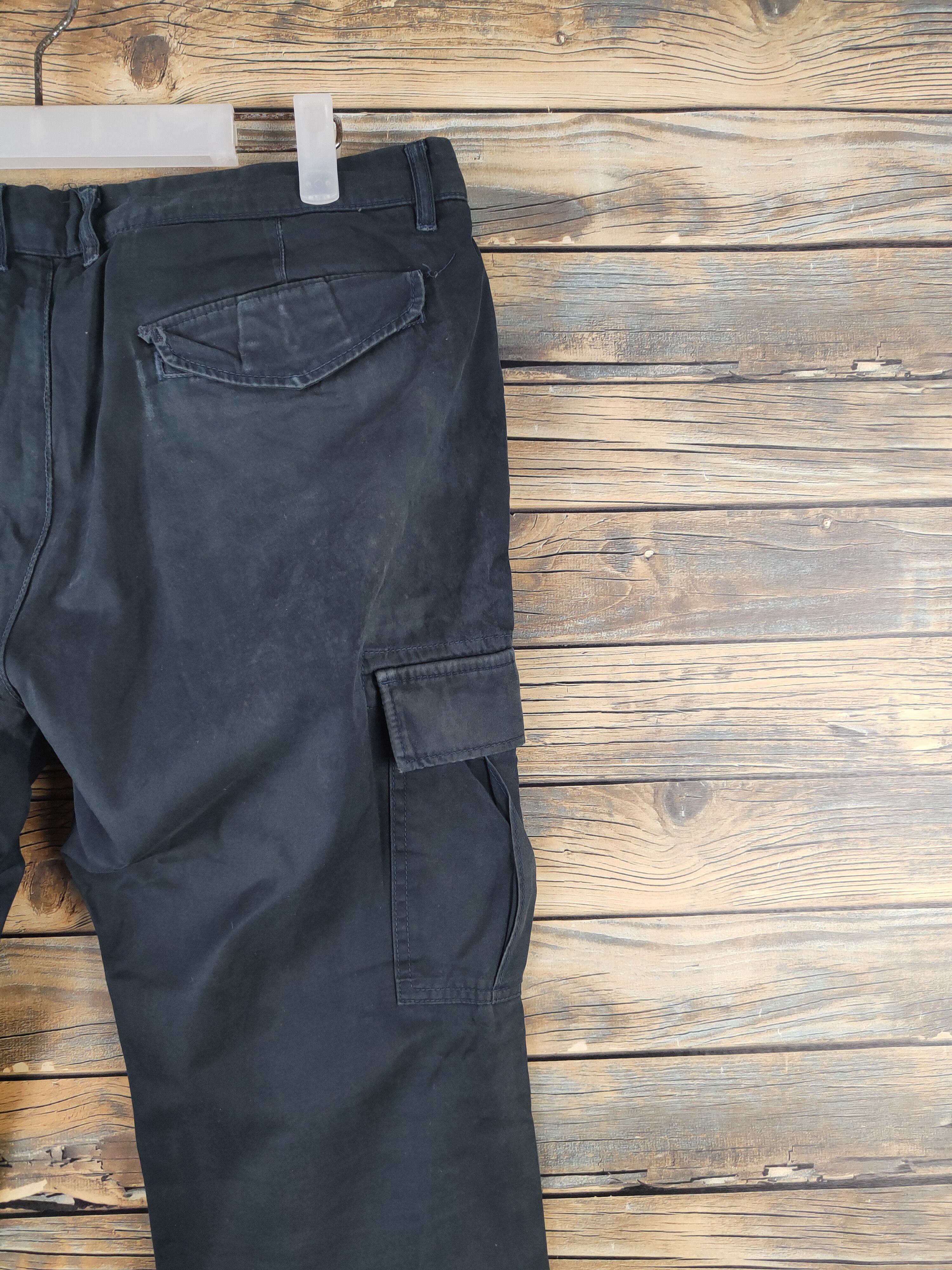 Japanese Brand DL Crowded Black Multipocket Tactical Cargo Pants #1399 Size US 32 / EU 48 - 10 Thumbnail