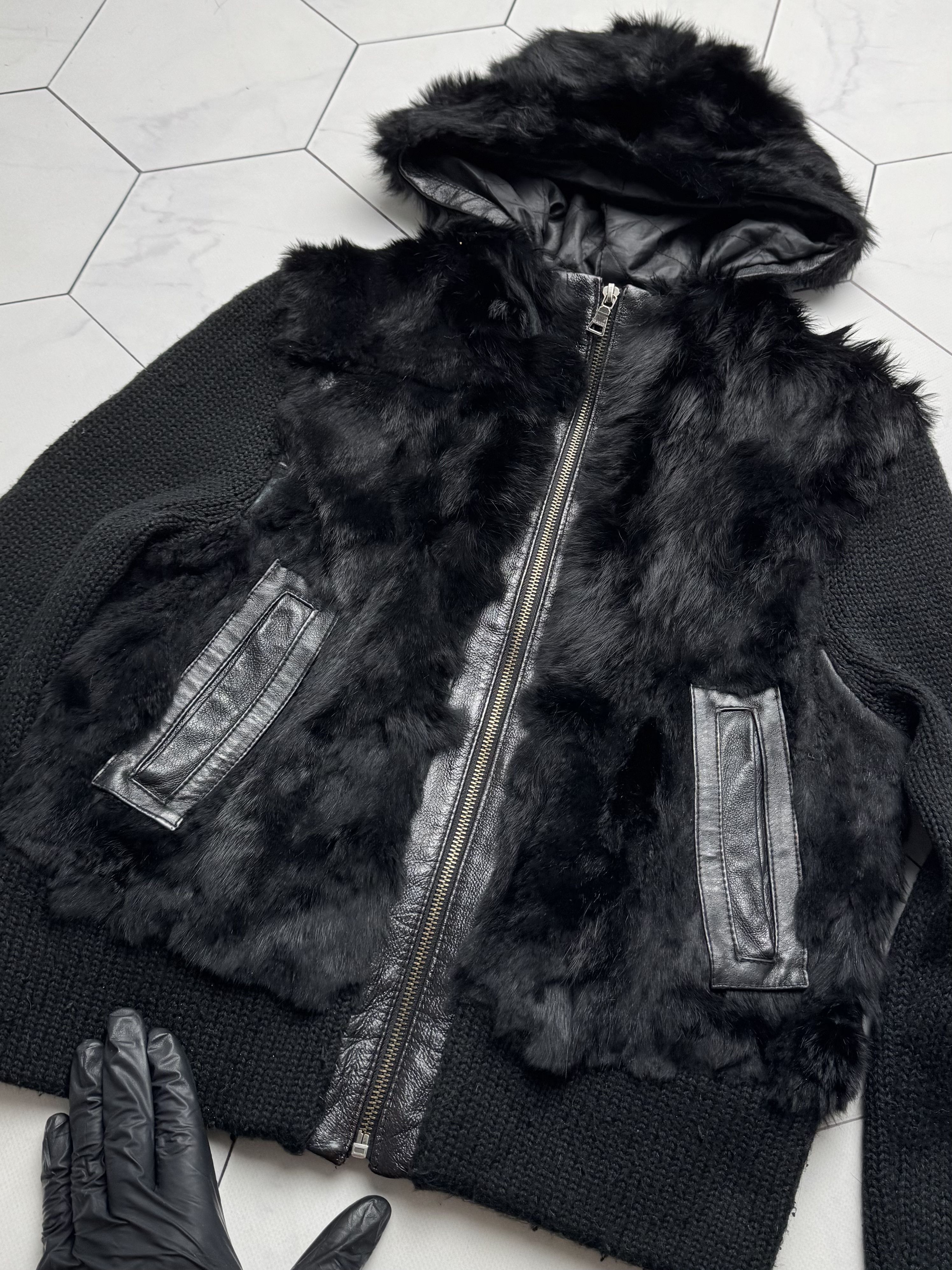 Japanese Brand Vintage Real Fur Hybrid Cropped Jacket D15E2 Size S / US 4 / IT 40 - 8 Thumbnail