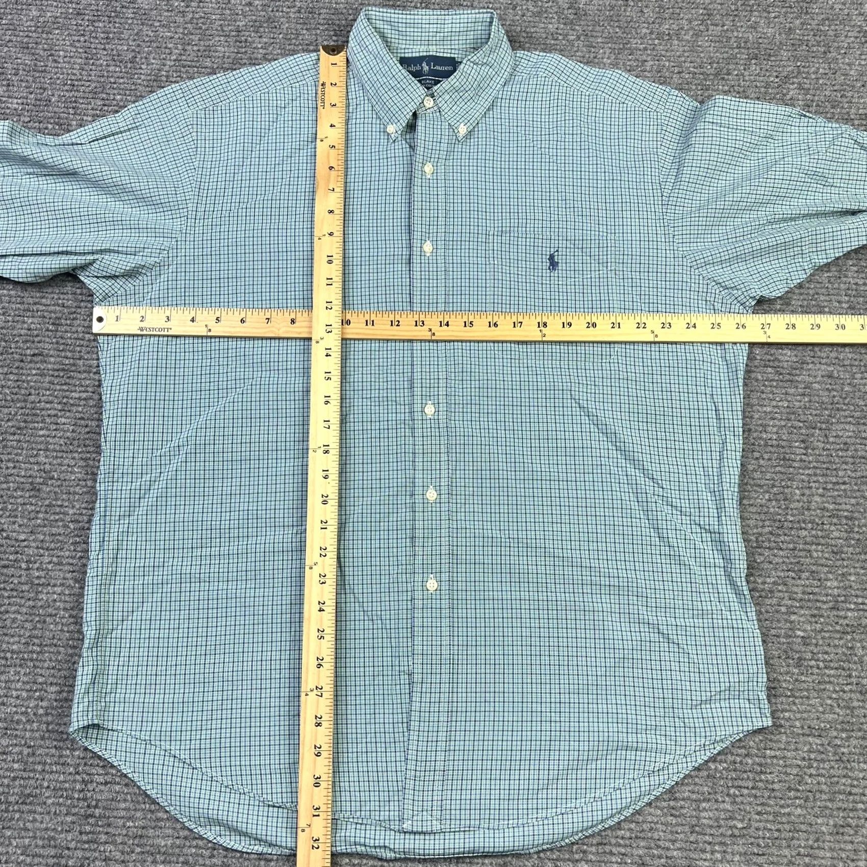 Polo Ralph Lauren Polo Ralph Lauren Mens Large Blake Fit Plaid Long Sleeve Cotton Button Down Shirt Size US L / EU 52-54 / 3 - 4 Thumbnail