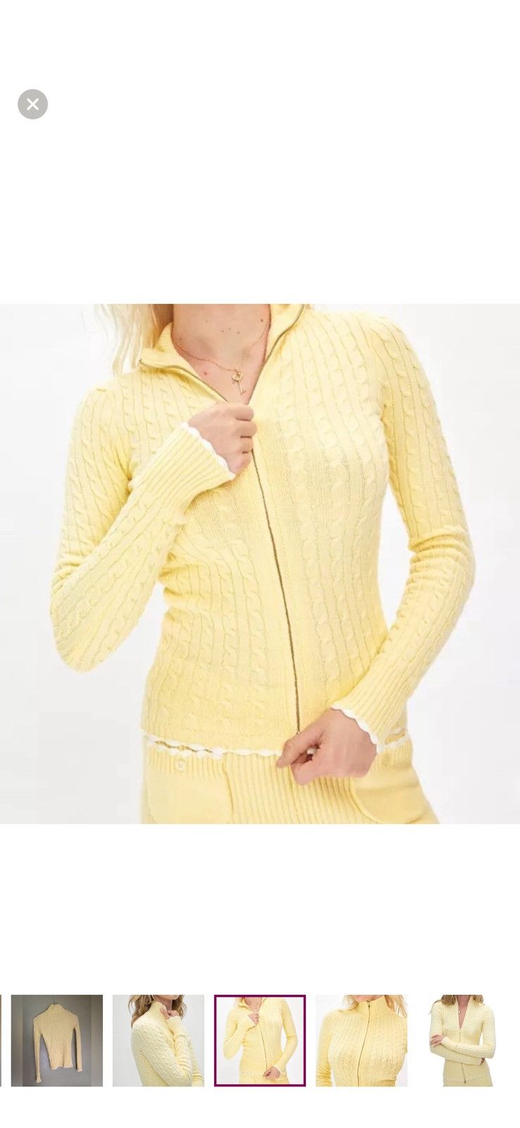 Other Carter Cable Knit Sweater Frankie’s Bikinis Vanilla Sugar Size XS / US 0-2 / IT 36-38 - 8 Thumbnail