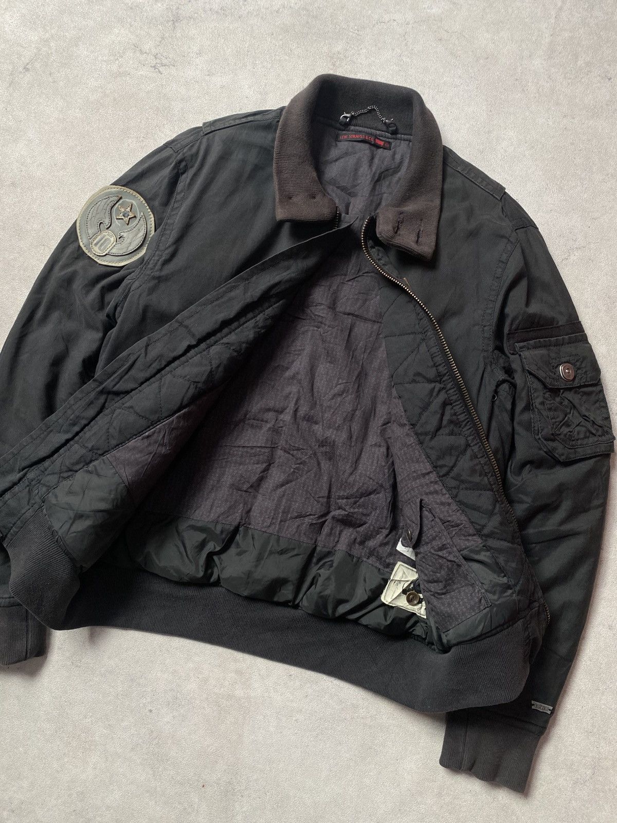 Levi's Vintage 90s Levis Flight Bomber Jacket Size US M / EU 48-50 / 2 - 12 Thumbnail