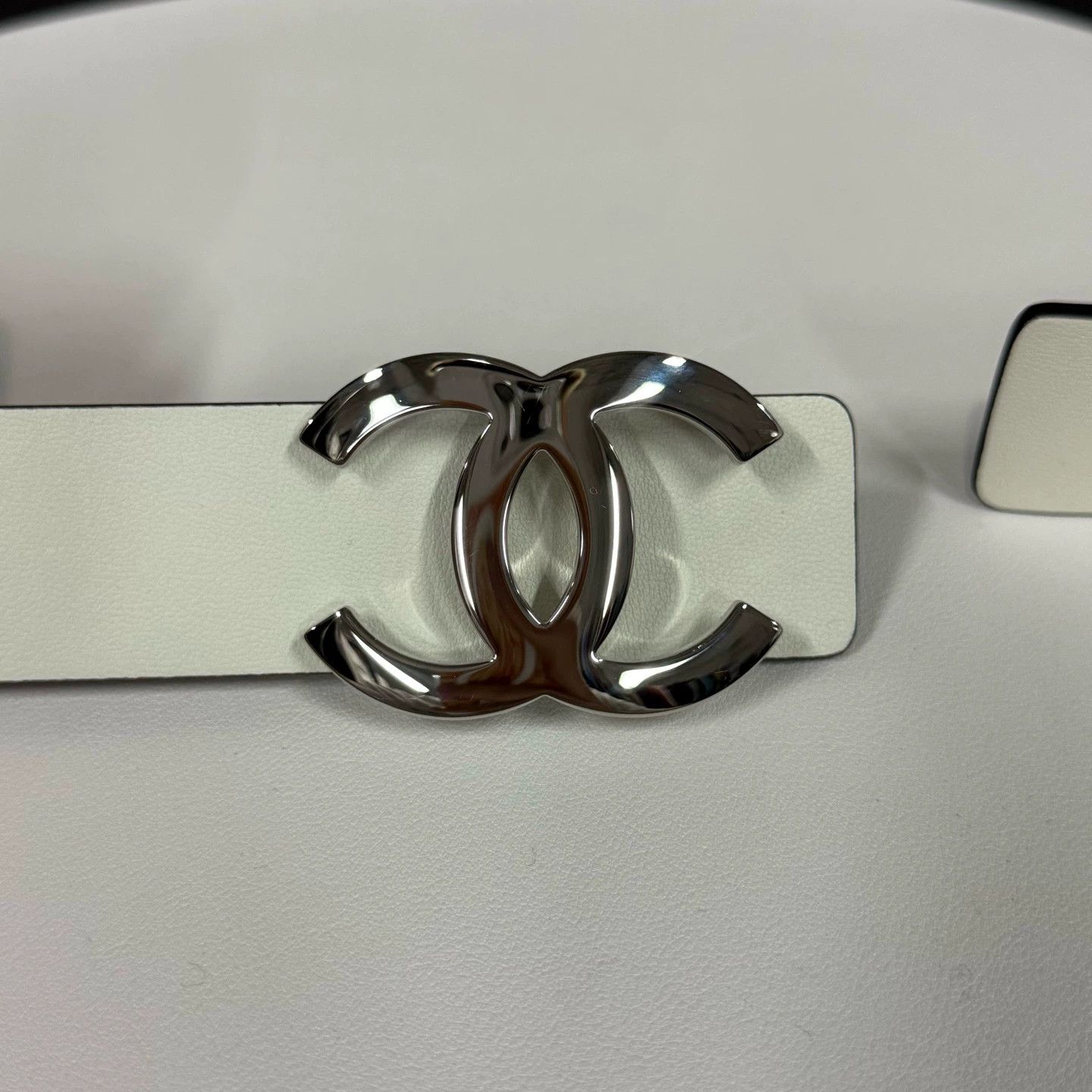 Chanel Chanel Black & White Reversible Belt 75 New Size ONE SIZE - 3 Thumbnail