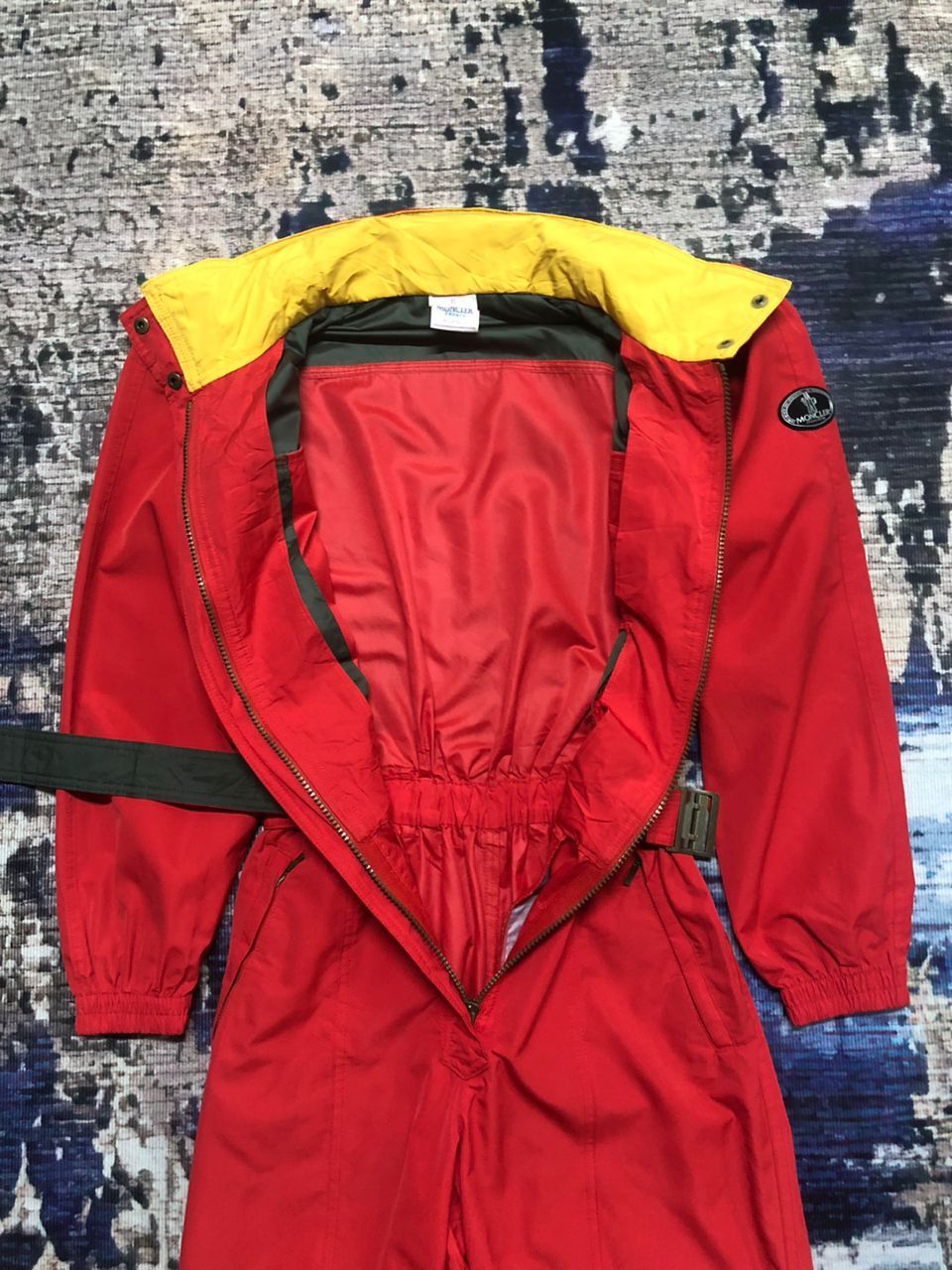 Vintage Moncler x Asics Polyester Overalls Waist Strength