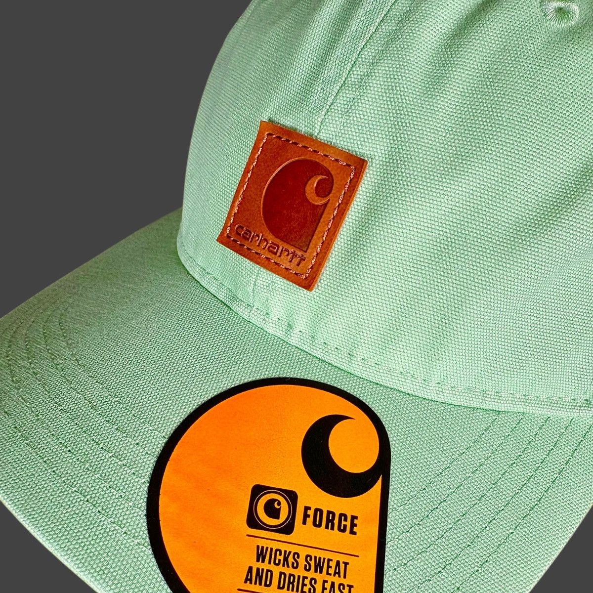 Carhartt Carhartt Men’s Force Light Green Baseball Hat Sz OS Size ONE SIZE - 14 Thumbnail