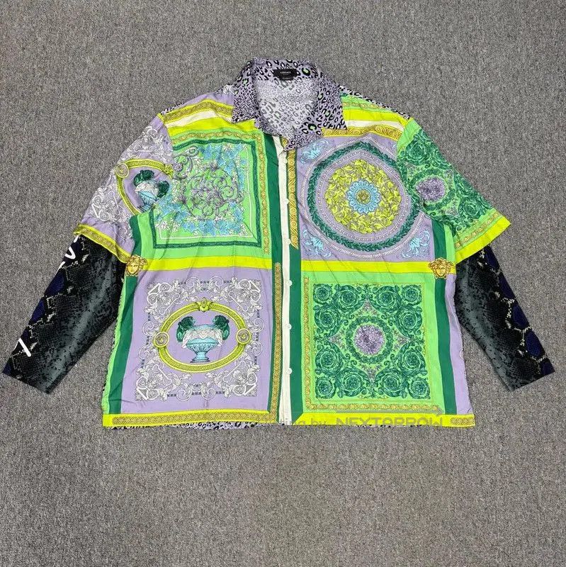 Versace Versace Colorful Silk Men's Shirt Size S . Size US S / EU 44-46 / 1 - 1 Thumbnail