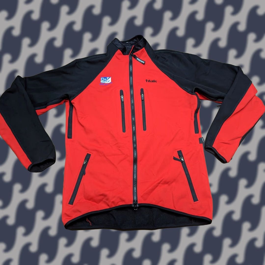 Vintage TILAK Ogre Action Windstopper Jacket Medium Full Zip Black red Outdoor Jacket Mens M Windstopper Full Zip Insulated Water Resistant Track Jacket Size US M / EU 48-50 / 2 - 1 Thumbnail