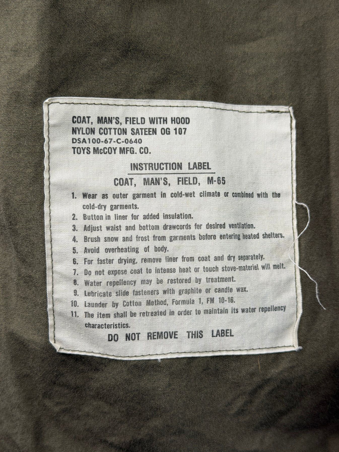 TOYS McCOY M-65 Field Jacket Size US M / EU 48-50 / 2 - 16 Thumbnail