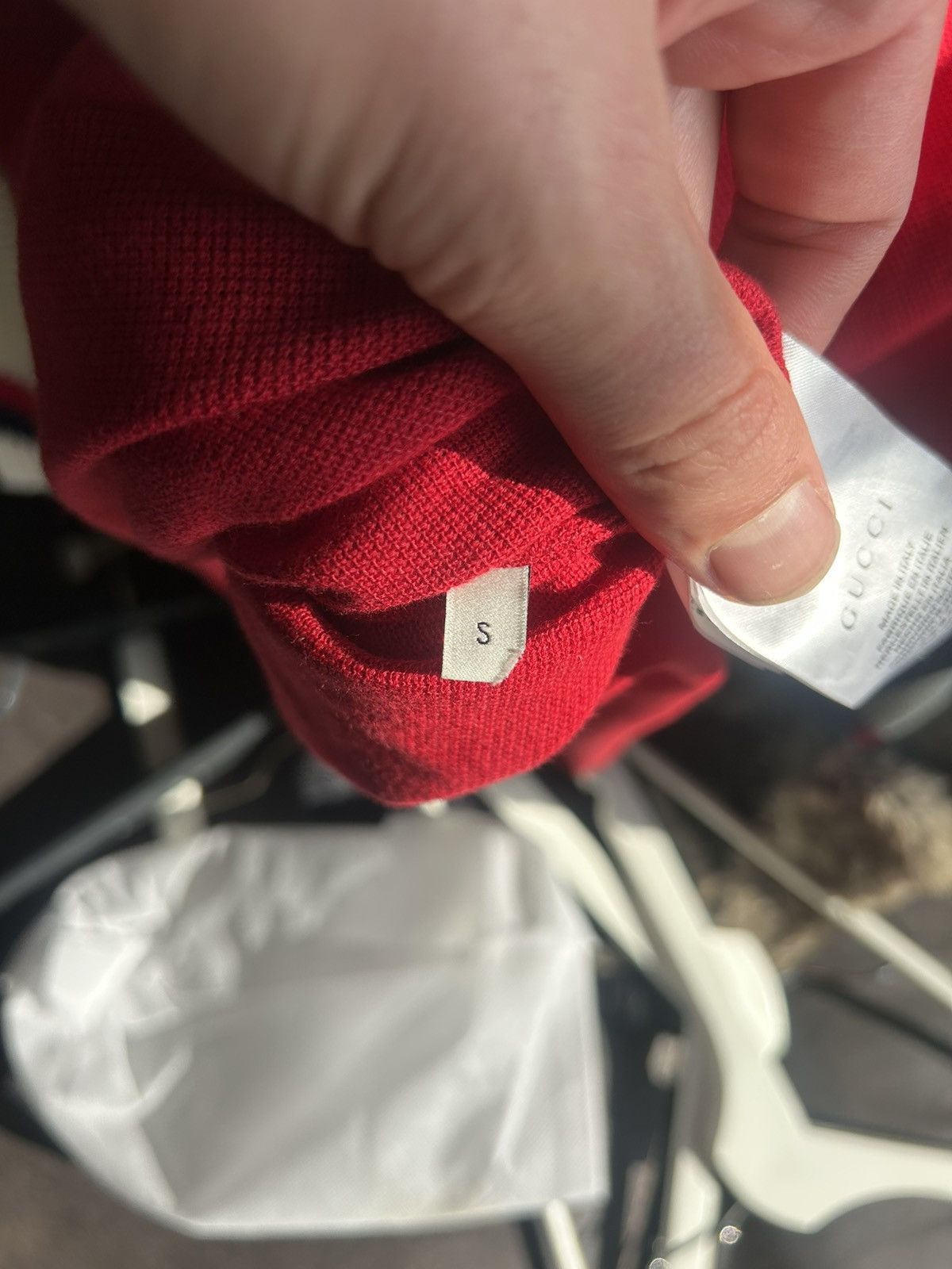 Gucci Gucci Red Polo Shirt with Logo Taped Sleeves - Size S Size US S / EU 44-46 / 1 - 12 Thumbnail