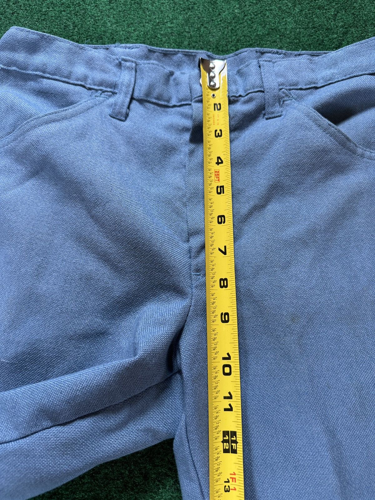 Vintage Vintage 70s Fit Flare Leggs Blue Bellbottom Disco Pants Size US 30 / EU 46 - 8 Thumbnail