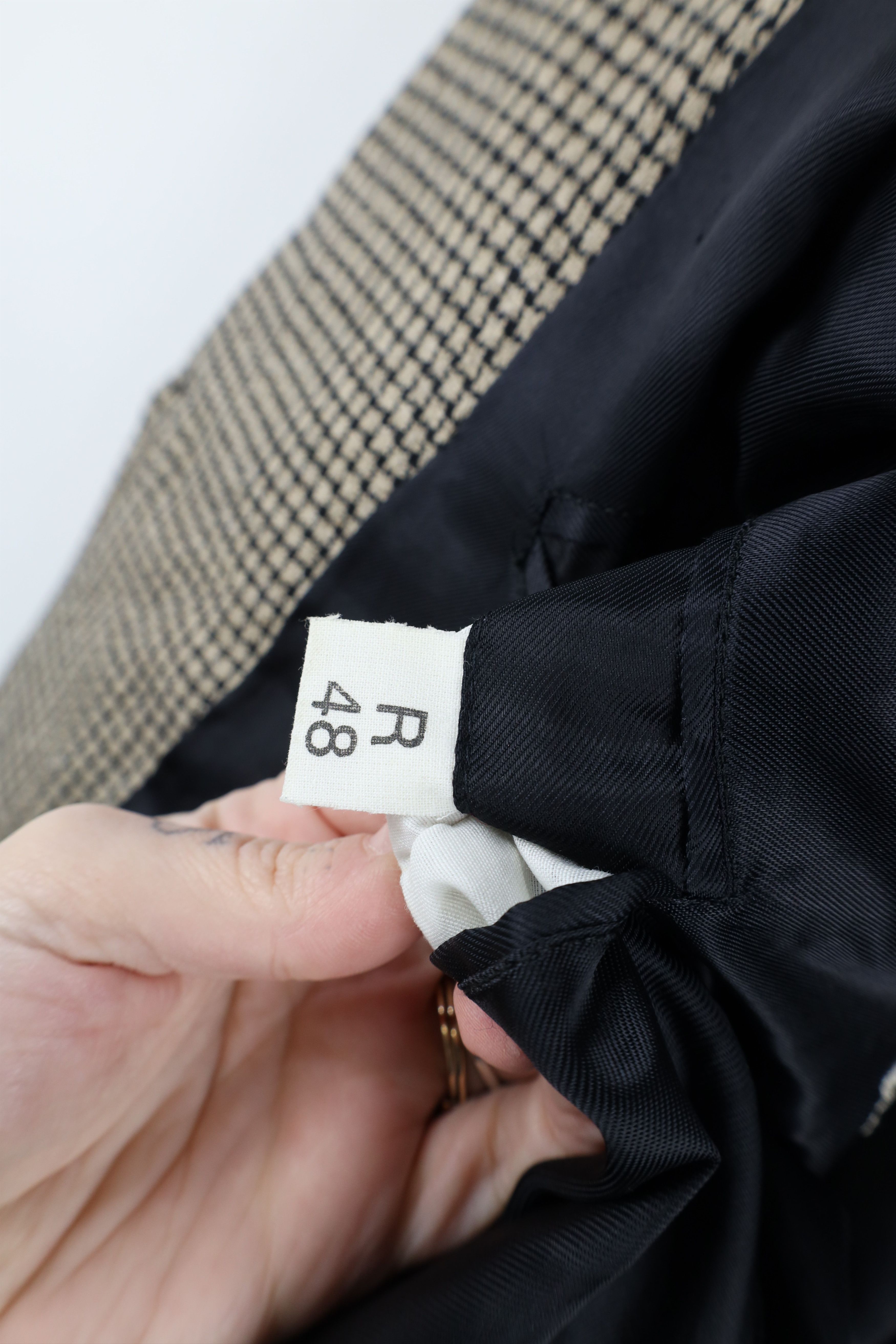 Vintage Vintage 90s Streetwear Houndstooth 3 Button Blazer Jacket Size US XL / EU 56 / 4 - 13 Thumbnail