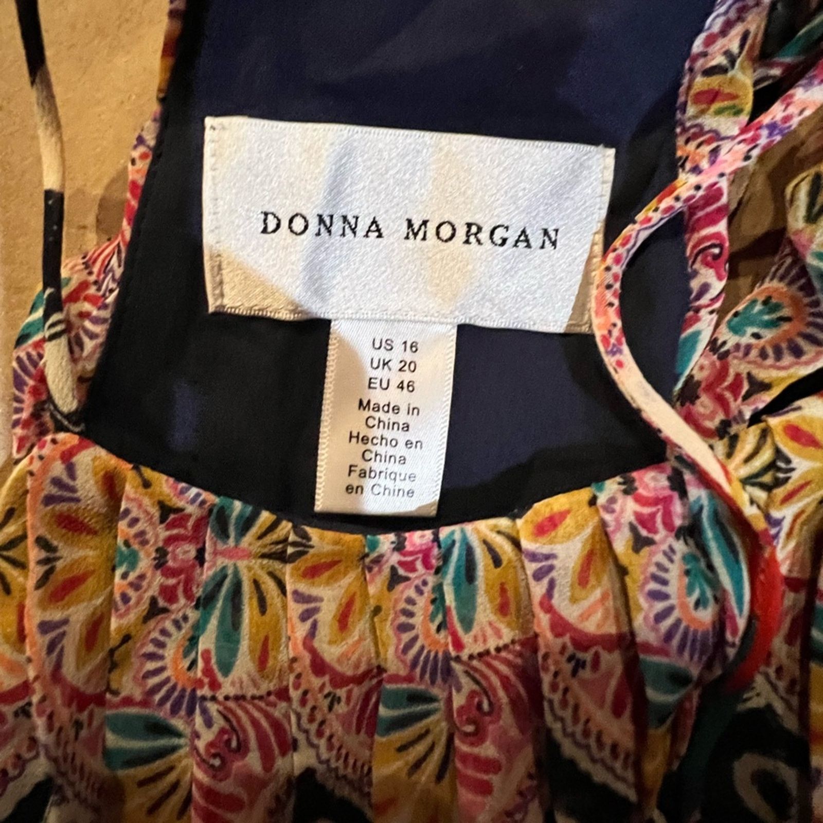 Donna Morgan Anthropologie Donna Morgan Mayrona Midi Dress size 16 NWT Size XXL / US 16-18 / IT 52-54 - 10 Thumbnail