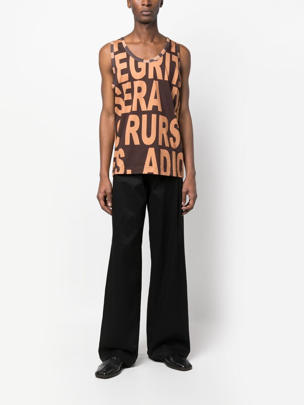 Dries Van Noten Helio Letter Print Tank Top Size US M / EU 48-50 / 2 - 7 Thumbnail