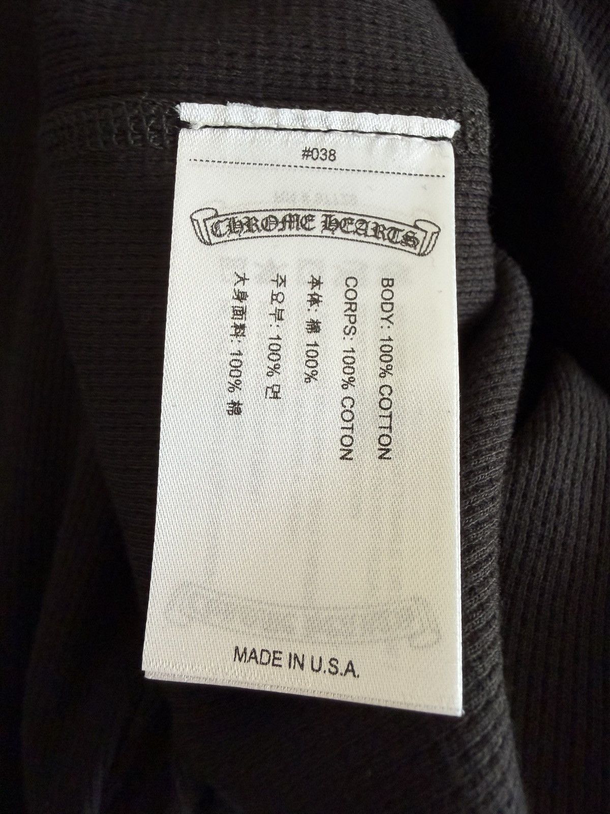 Chrome Hearts Chrome Hearts Long Sleeve Thermal Size US XL / EU 56 / 4 - 8 Thumbnail