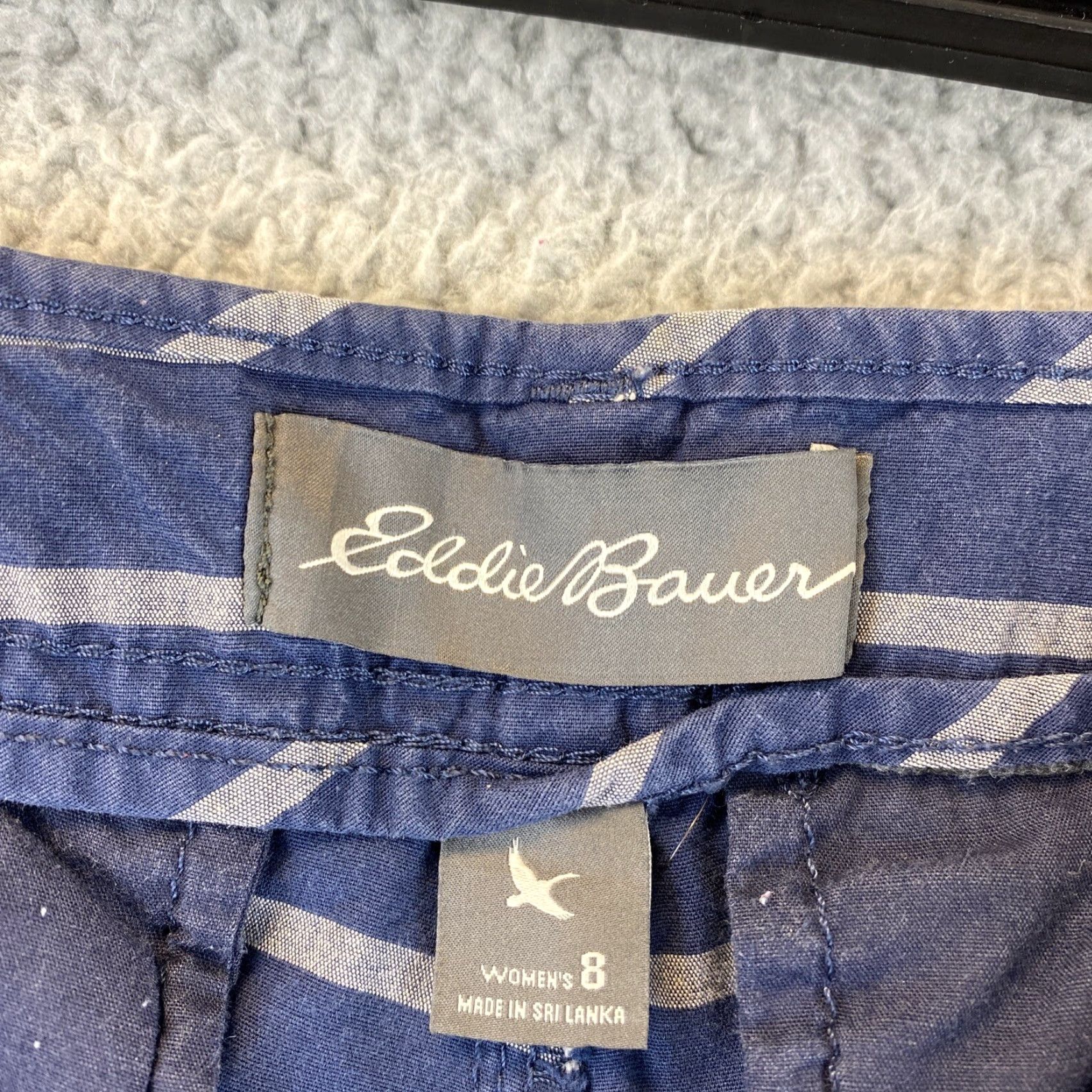 Eddie Bauer Eddie Bauer Ripstop Shorts Womens Size 8 Blue Stripes/ 53-43 Gray Chino Regular Size 8 Womens Blue Stripes Eddie Bauer Ripstop Shorts 53-43 Size 30" / US 8 / IT 44 - 5 Thumbnail