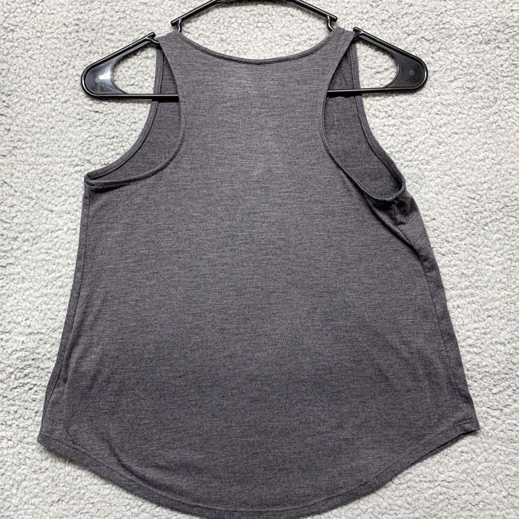 Pinko Mudd Womens Tank Top Gray Pink Feather Graphics Size XXS Tank Womens XS-2XS Size XXS / US 00 / IT 34 - 4 Thumbnail