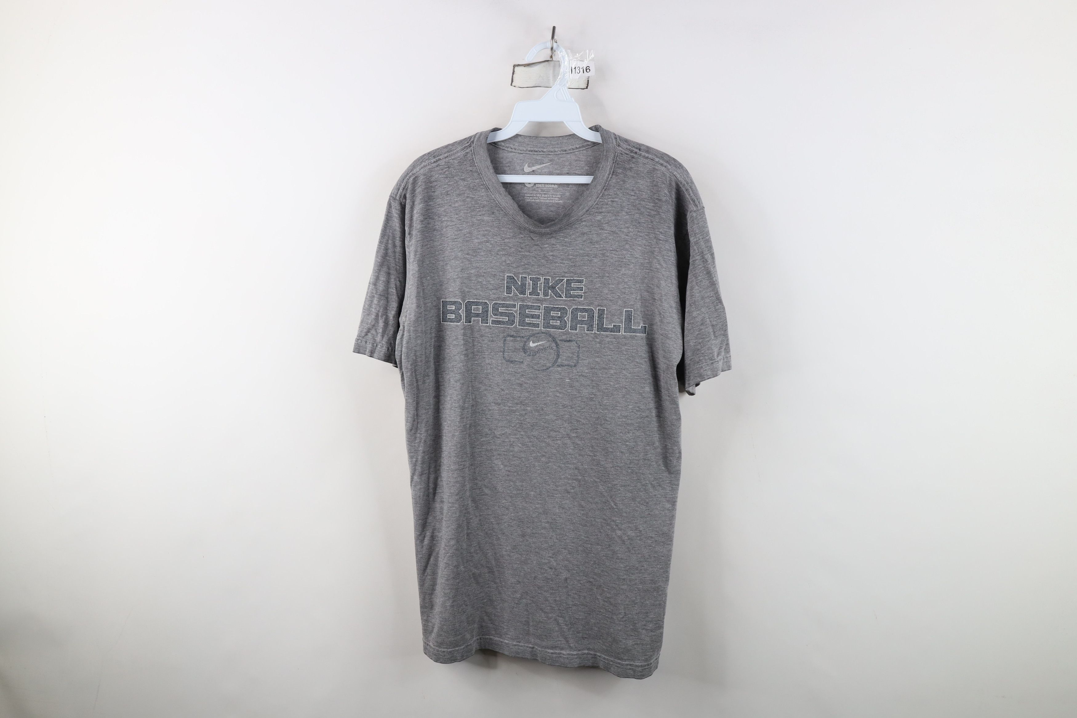 Nike Vintage Y2K Nike Baseball Scott Mini Center Swoosh T-Shirt Size US L / EU 52-54 / 3 - 1 Thumbnail