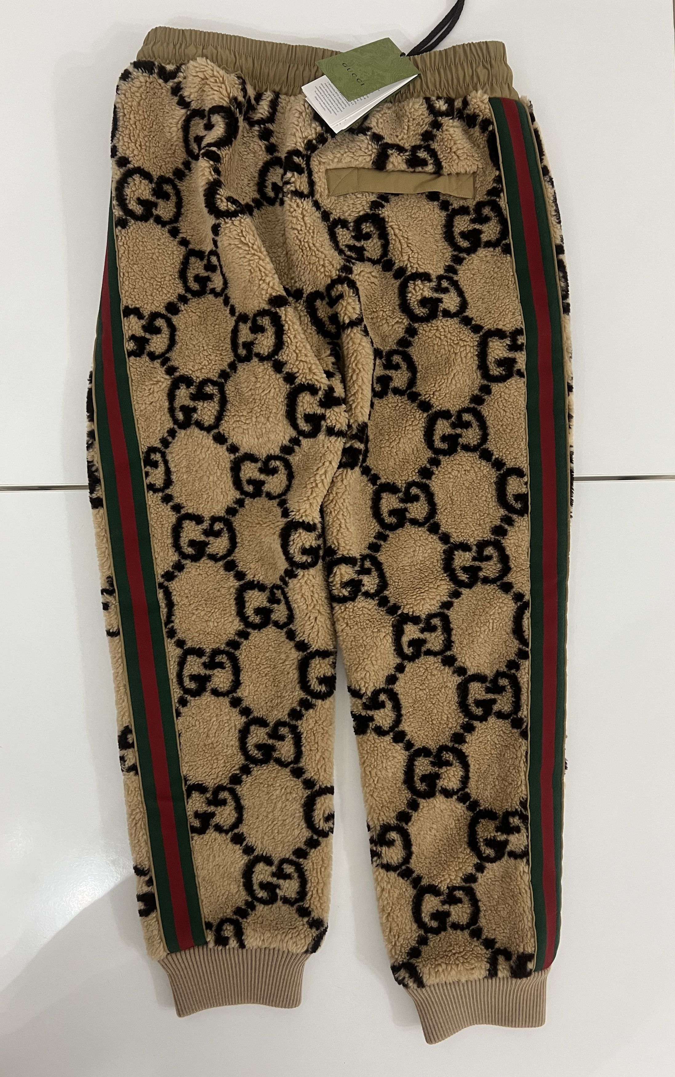Gucci Gucci GG Jacquard Jogging Pant 'Camel/Ebony' Size L Size US 36 / EU 52 - 2 Thumbnail