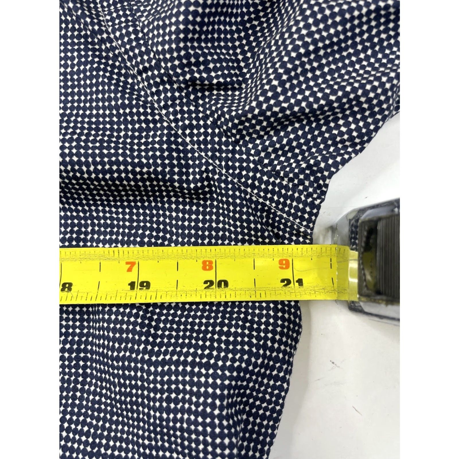 Suitsupply Suitsupply Dress Shirt Mens 39 Black White Diamond Long Sleeve Button-Up Multicolor Cotton Geometric Casual Travel Button-Down Collar Mens Regular Fit Size 40R - 6 Thumbnail