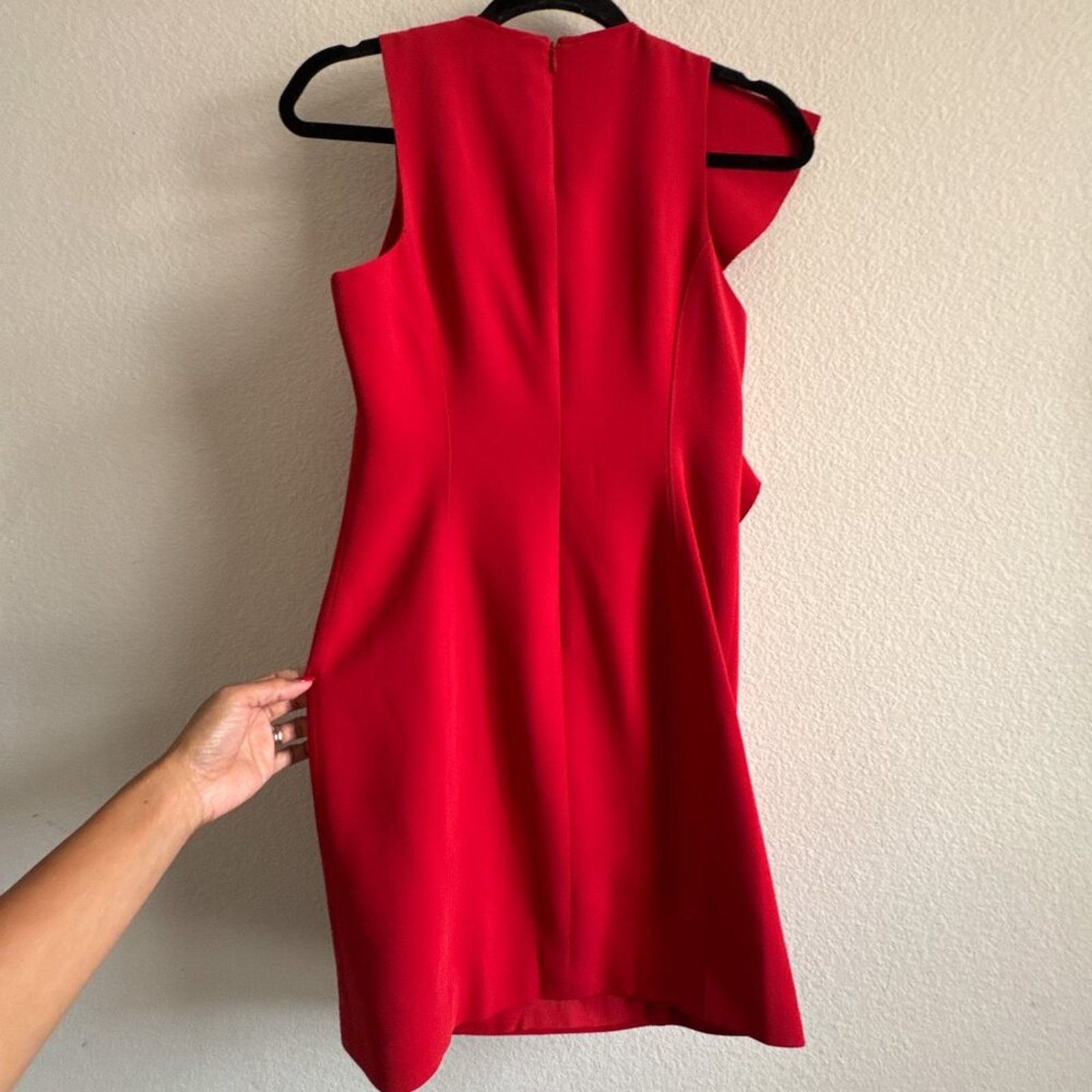 Cinq a Sept Cinq à Sept Kimberlin Ruffle Cascade Red Dress Size 4 Size S / US 4 / IT 40 - 10 Thumbnail