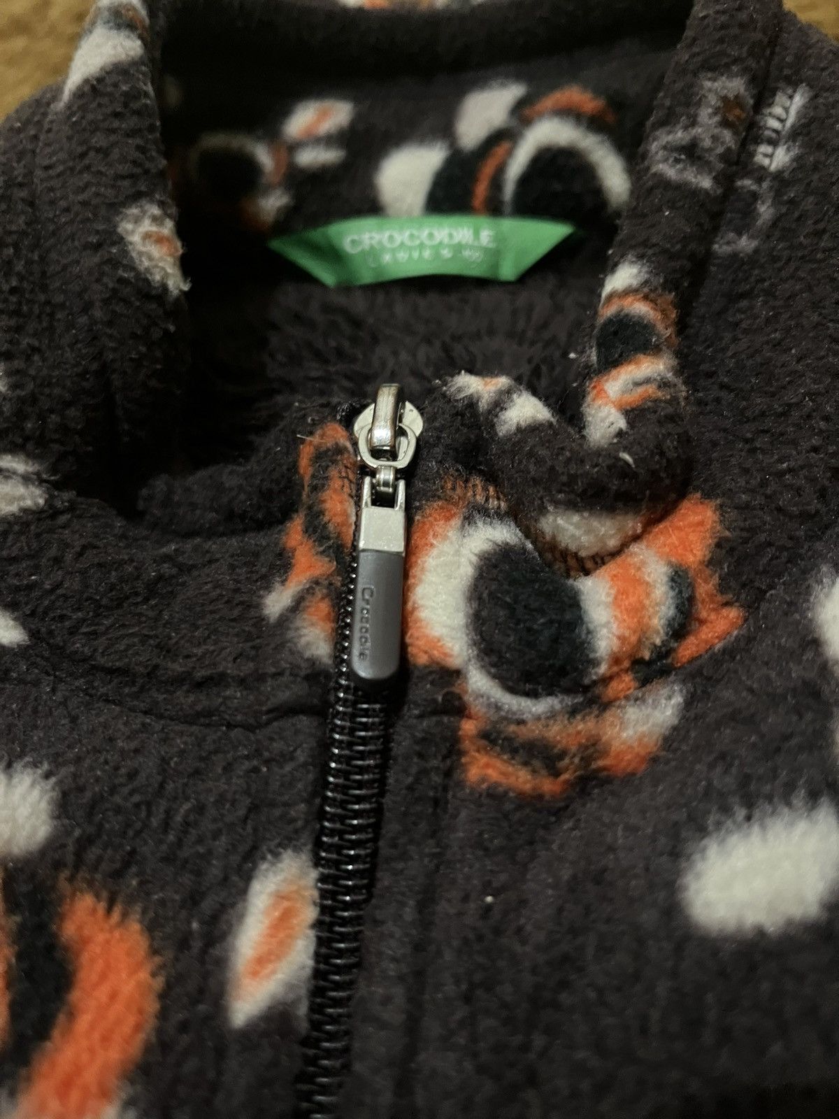 Japanese Brand Crocodile Ledies Thick Material Sweatshirt Zipper Y2k Style Size US L / EU 52-54 / 3 - 2 Thumbnail
