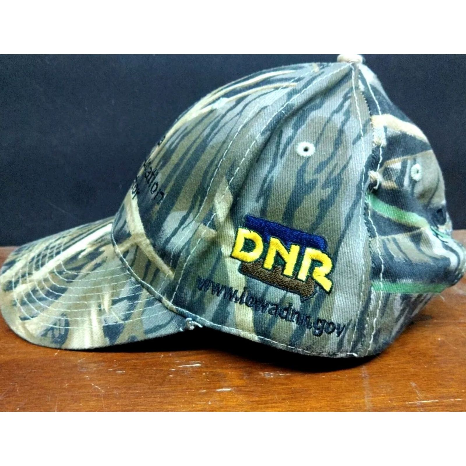 Vintage VINTAGE Iowa Hunter Education DNR Instructor Baseball Cap Hat Camouflage Camo Mossy Oak Adjustable Cotton Canvas Men Hat Mens Baseball Cap Size ONE SIZE - 4 Thumbnail