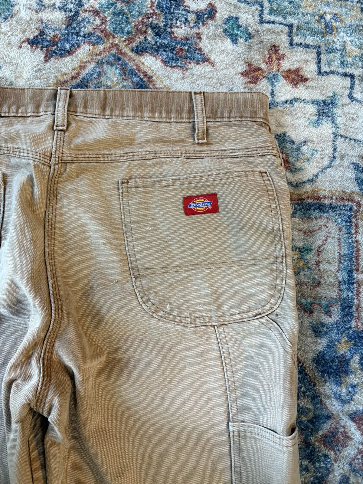 Dickies Dickies Beige DISTRESSED Workwear Pants Size 37 Size US 37 - 5 Thumbnail