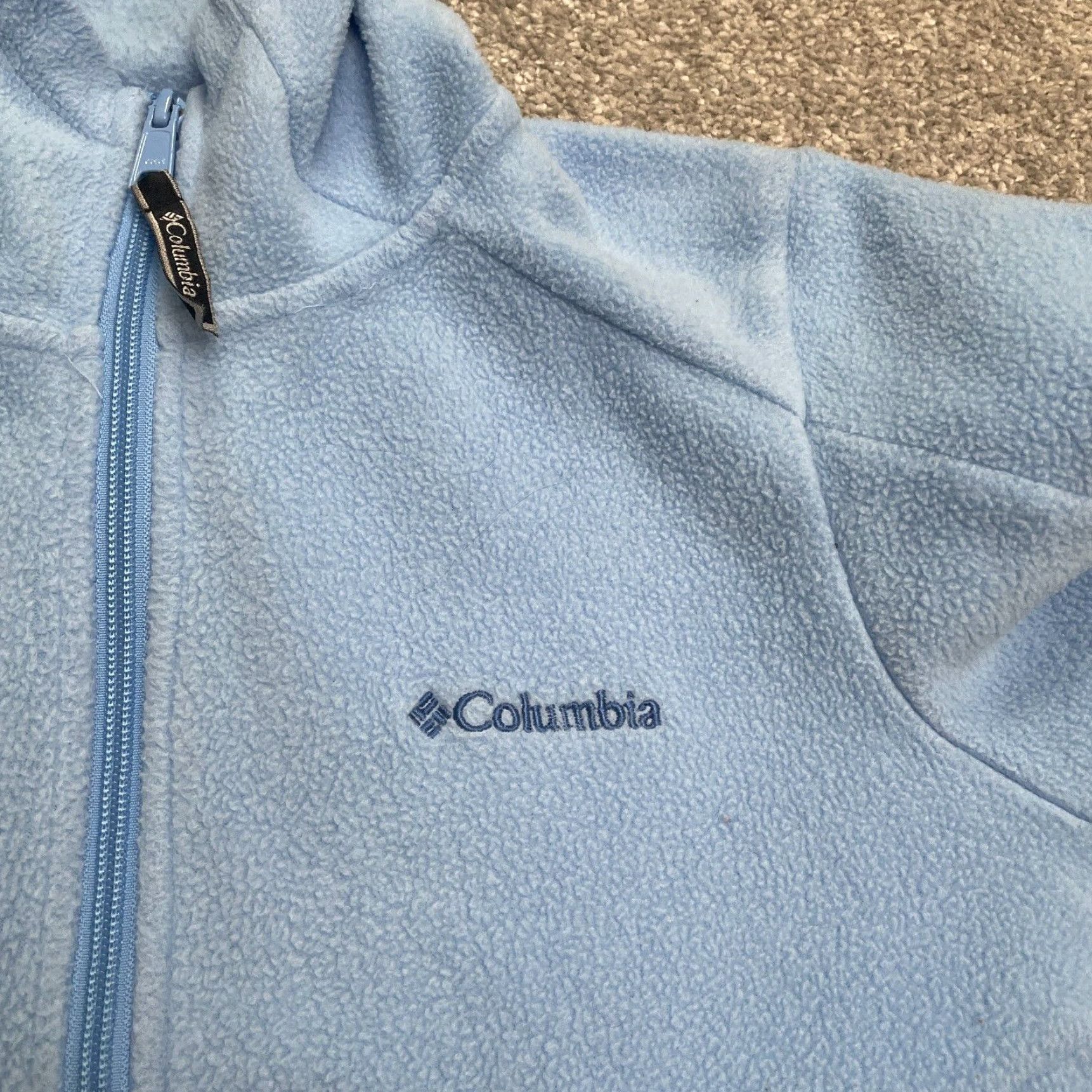 Vintage Columbia Jacket Womens Small Blue Benton Springs Fleece Full Zip Pockets Regular Outdoor Shirt/Coat Size S / US 4 / IT 40 - 3 Thumbnail