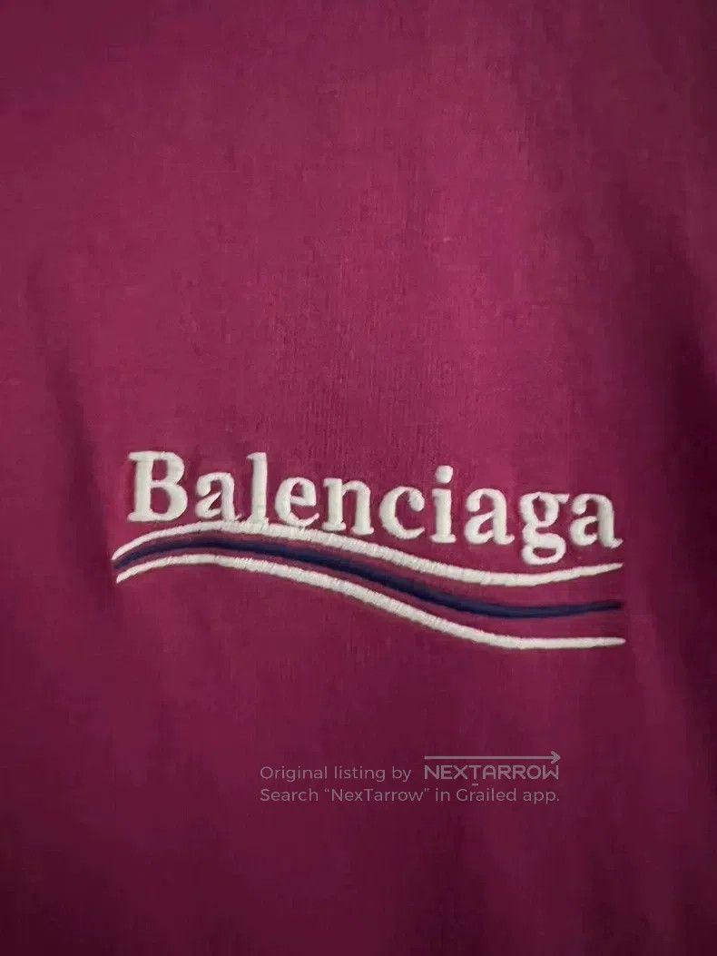 Balenciaga Balenciaga Pink purple Coke embroidered short-sleeve S Size US S / EU 44-46 / 1 - 3 Thumbnail