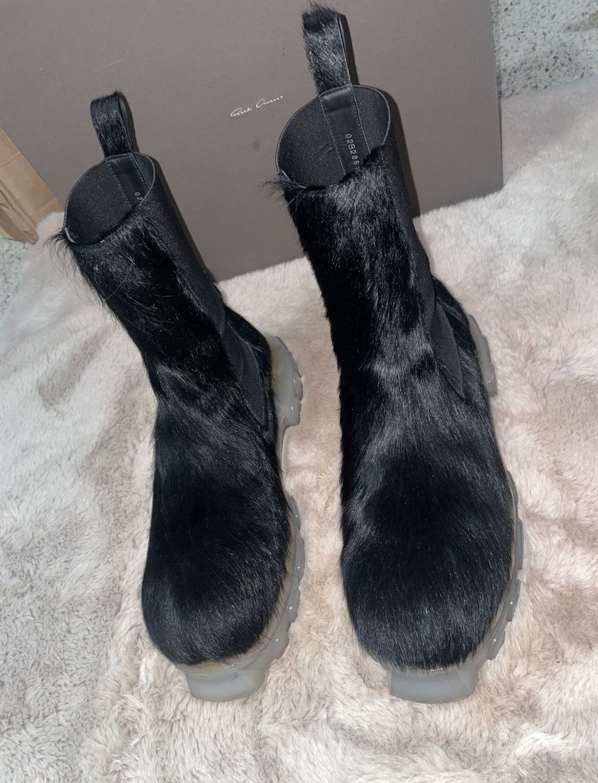 Rick Owens Rick Owens Pony Hair Bozo Beatle Tractor Boots Size US 11 / EU 44 - 14 Thumbnail