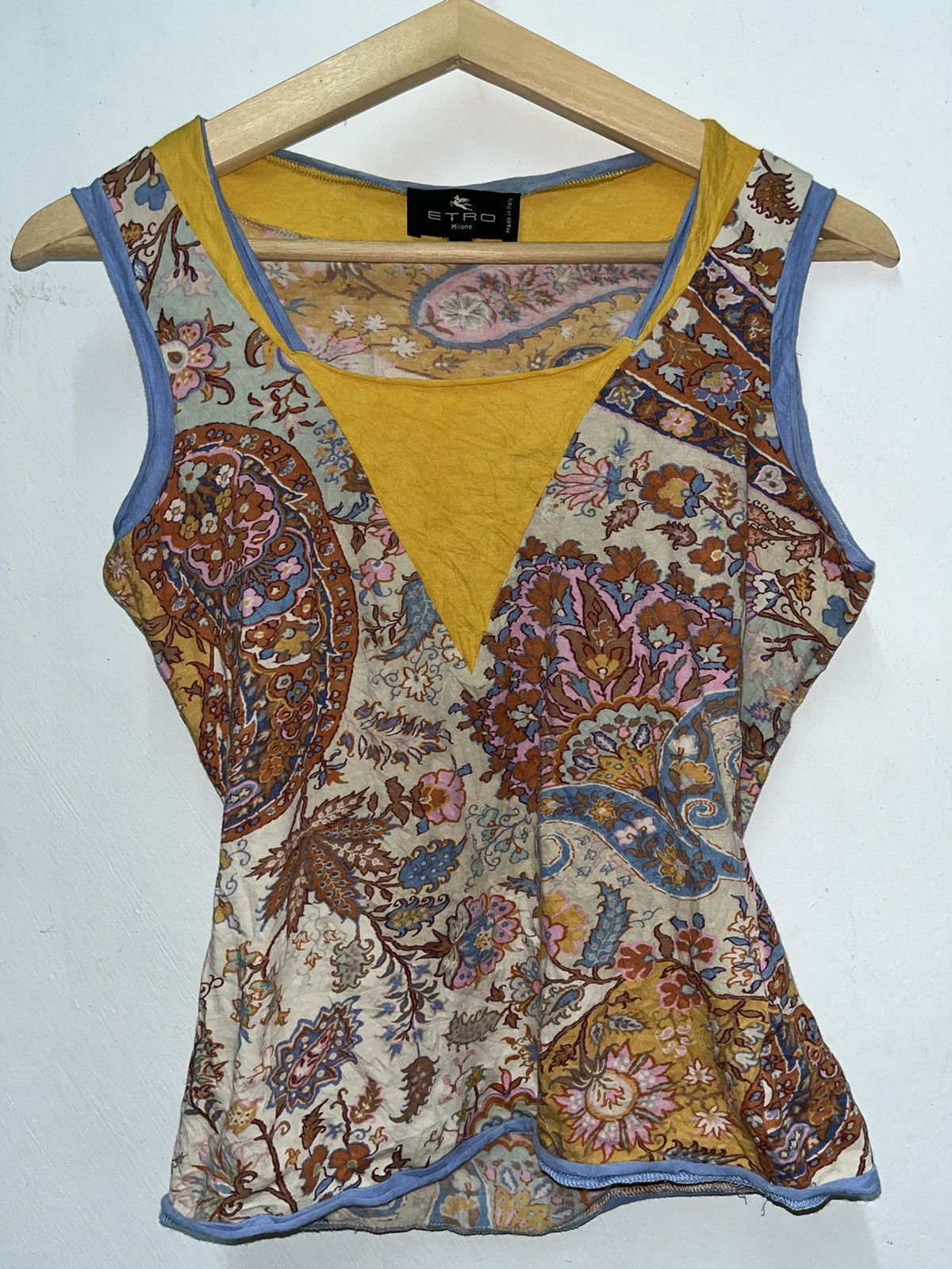 Designer × Etro × Vintage Vintage Tank Tops Etro Milano Size S / US 4 / IT 40 - 1 Thumbnail