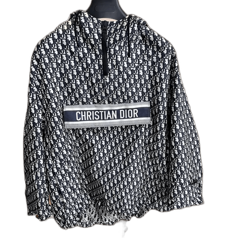 Dior Full Print Logo Hooded Jacket-yf