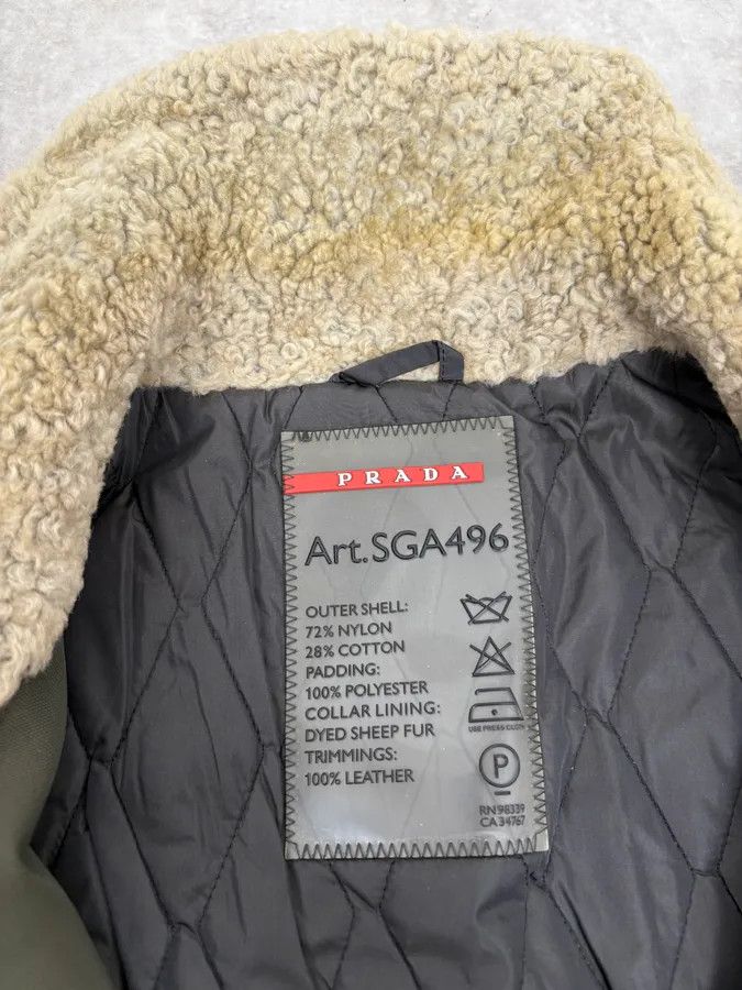 Prada 2000s Prada Dark Olive Green Parka Long Jacket Size US L / EU 52-54 / 3 - 6 Thumbnail