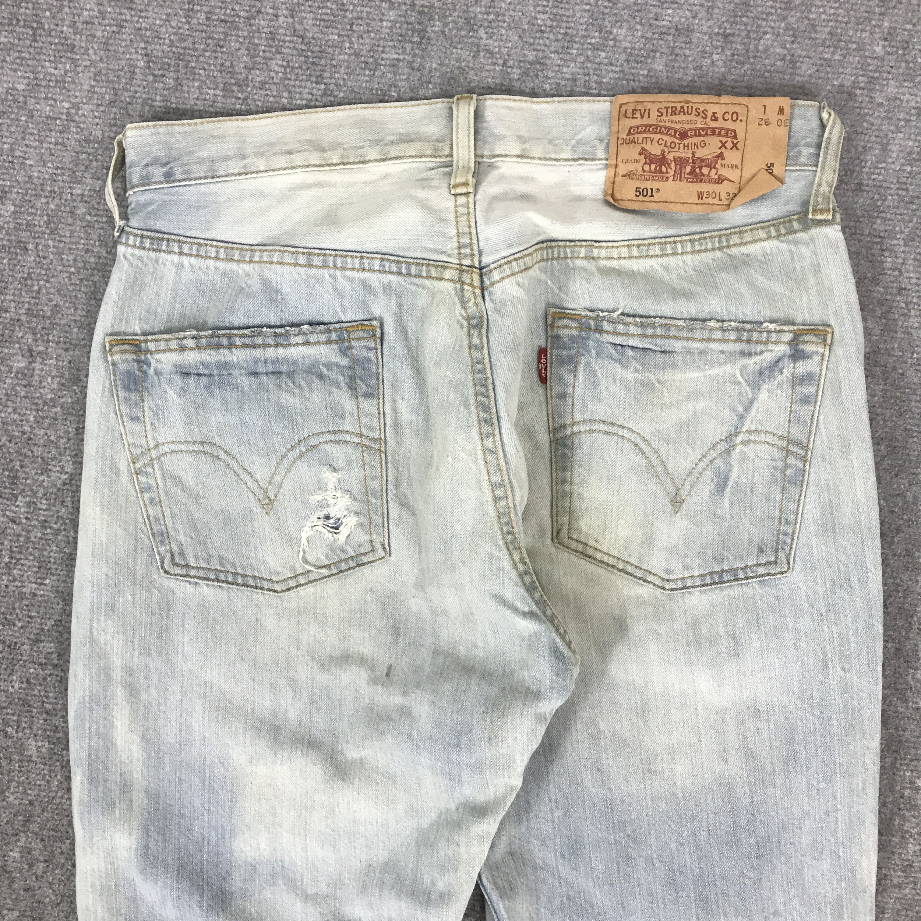 Levi's Vintage Clothing LEVI'S DENIM LIGHT WASH DENIM PANTS K74B6 Size US 30 / EU 46 - 5 Thumbnail