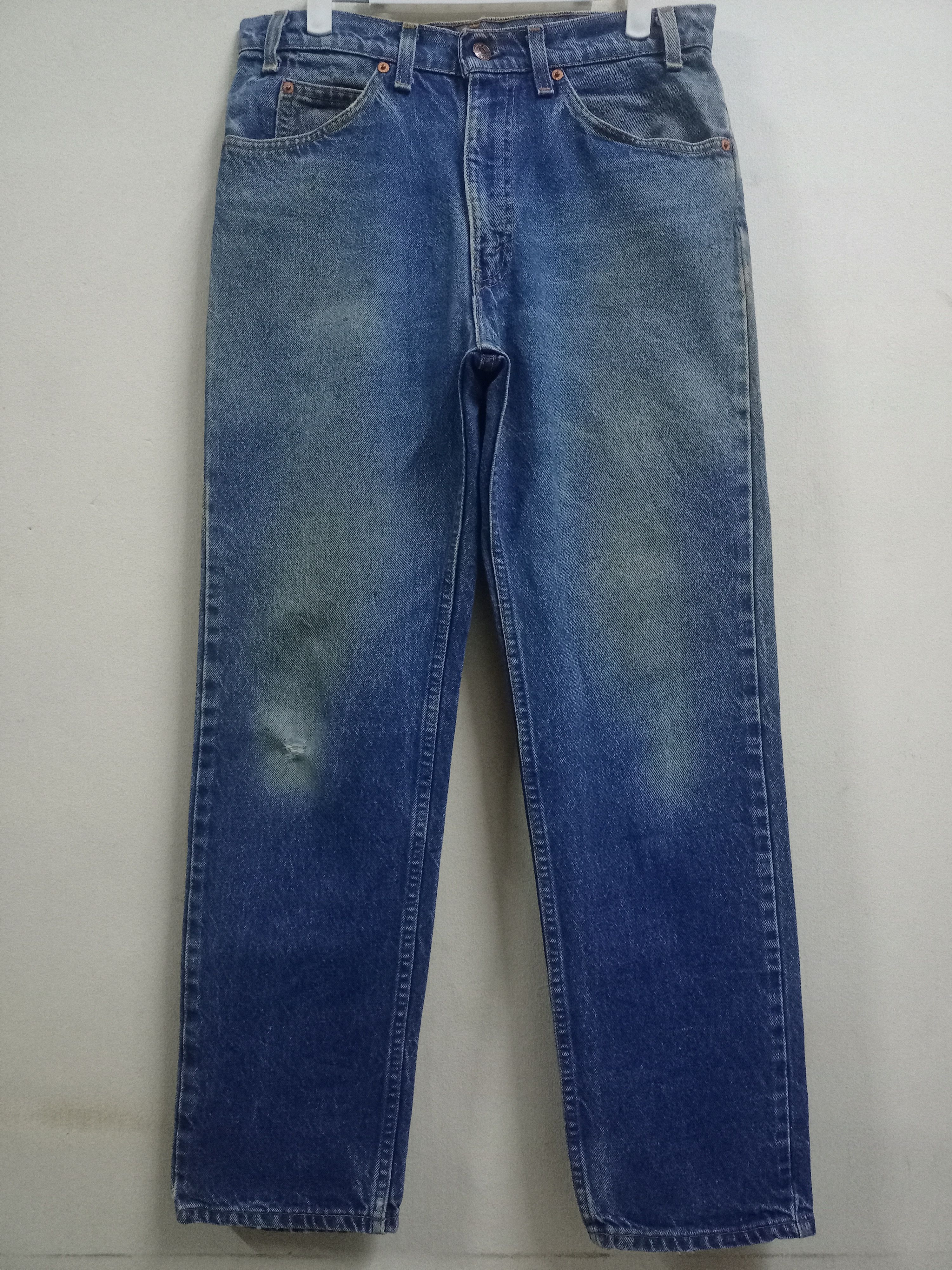 Levi's × Levi's Vintage Clothing Vintage 90s Levis 509 Orange Tab Distressed Blue Jeans Size US 31 - 1 Thumbnail