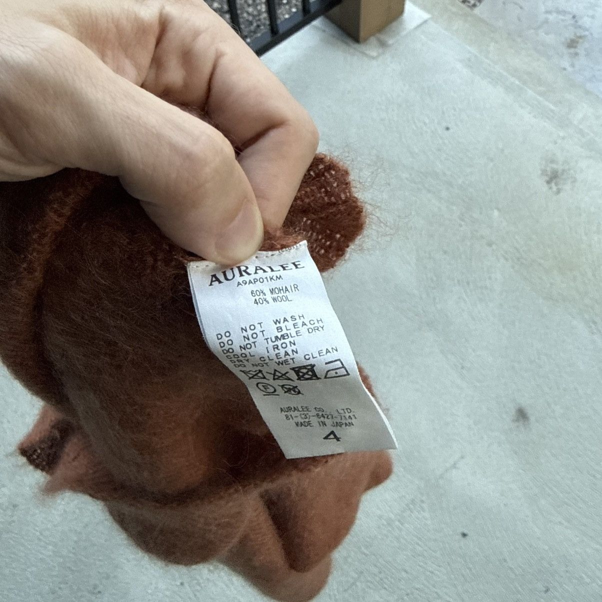 Auralee Auralee Mohair Wool Knit Crewneck Rust Brown/Orange Size US L / EU 52-54 / 3 - 4 Thumbnail