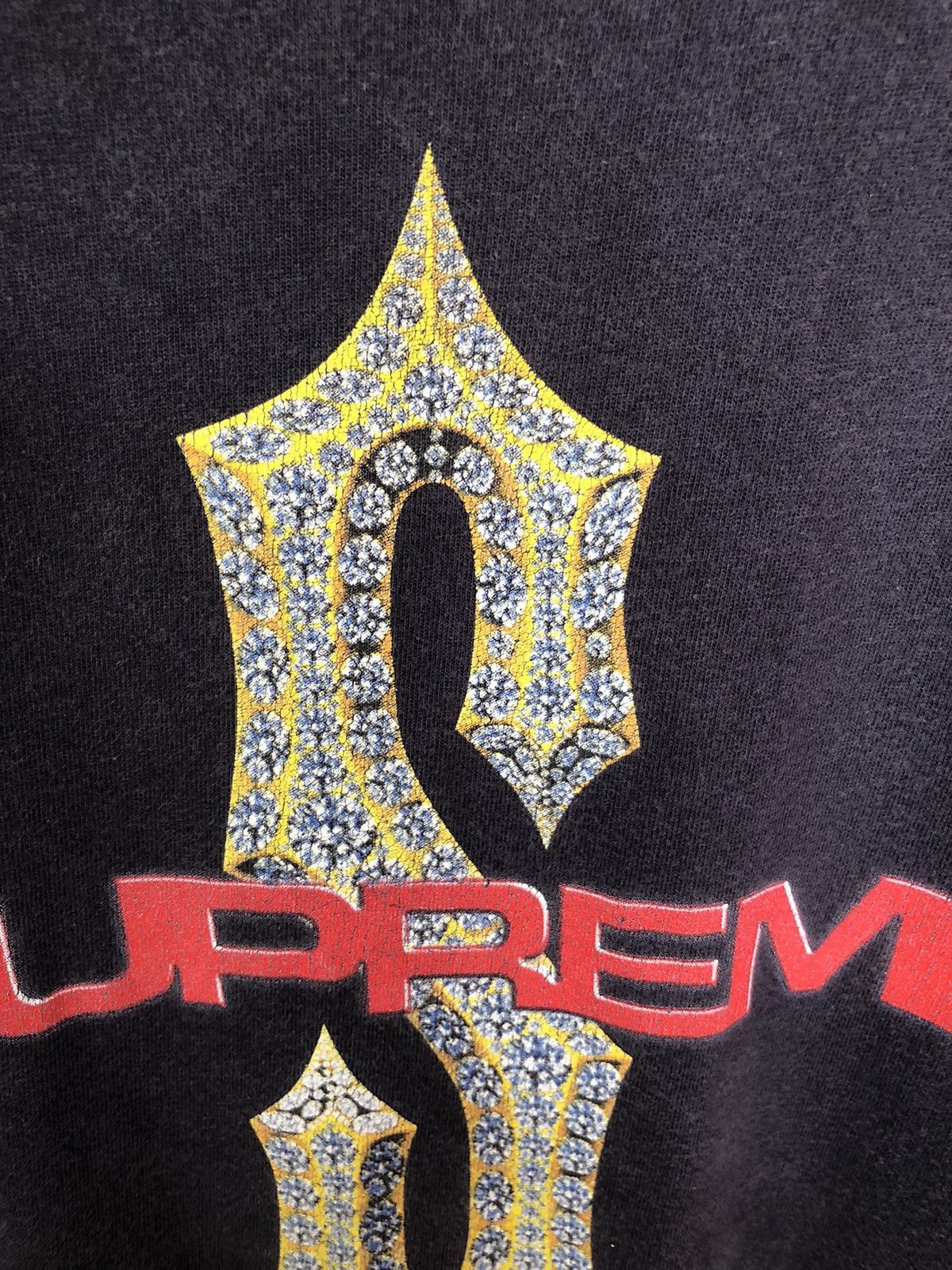 Vintage Vintage Supreme Diamond SS18 Shirt Faded Tee Size US L / EU 52-54 / 3 - 4 Thumbnail