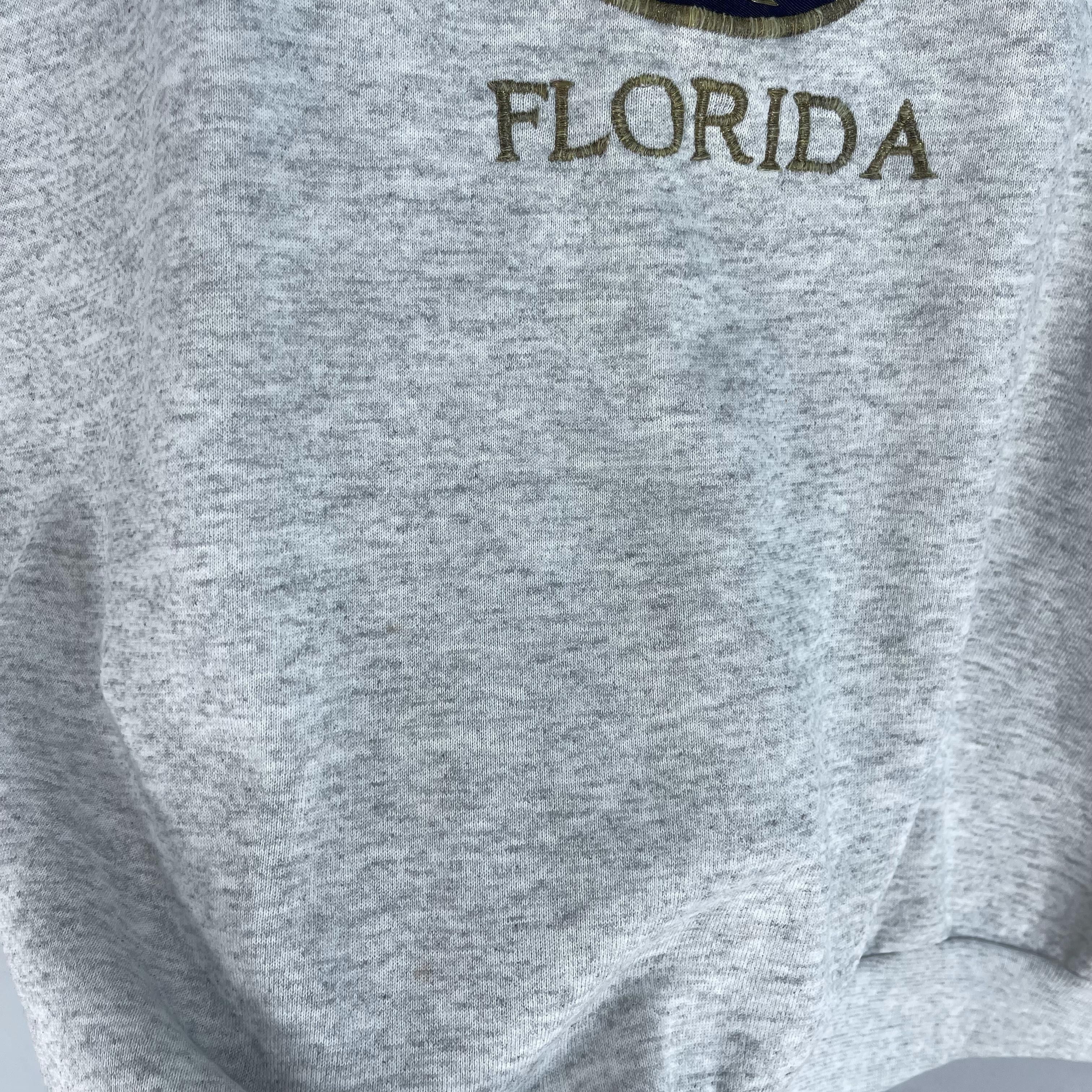 Vintage Vintage FLORIDA Spellout Embroidery Crewneck Sweatshirt Size US XL / EU 56 / 4 - 6 Thumbnail