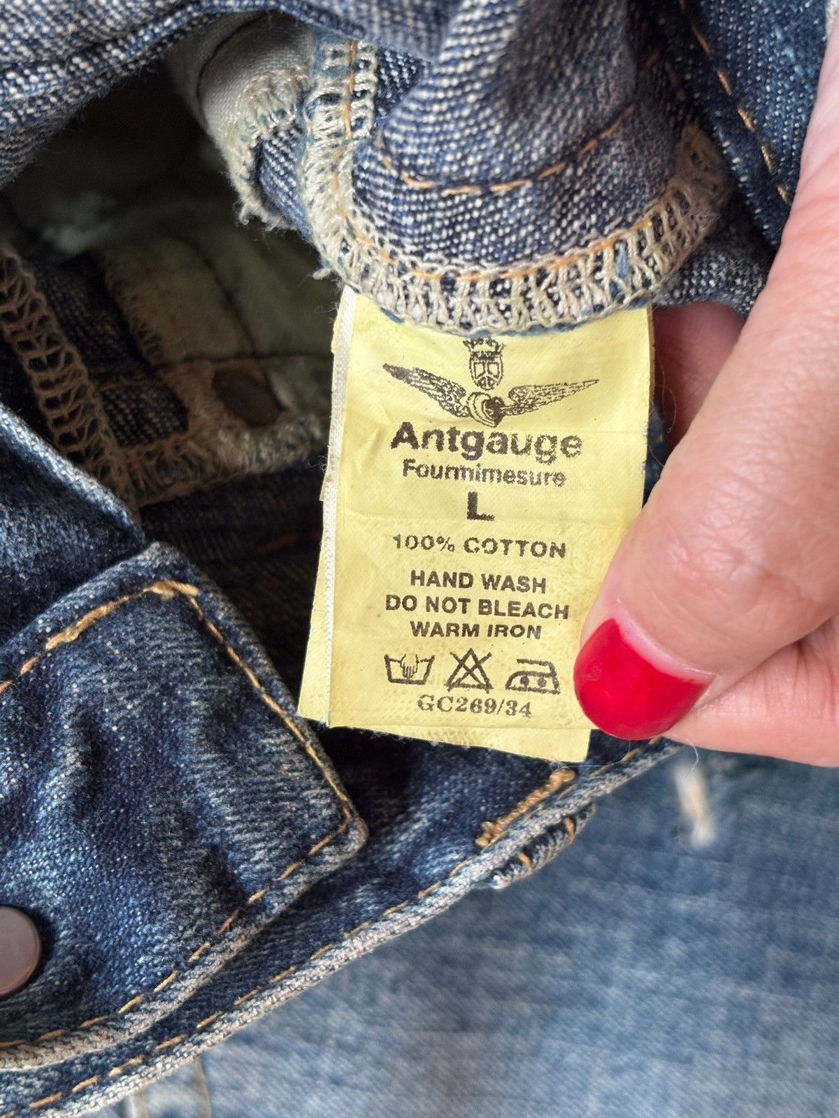 Japanese Brand Vintage Japanese Brand Mud Wash Distressed Jeans Size US 31 - 10 Thumbnail