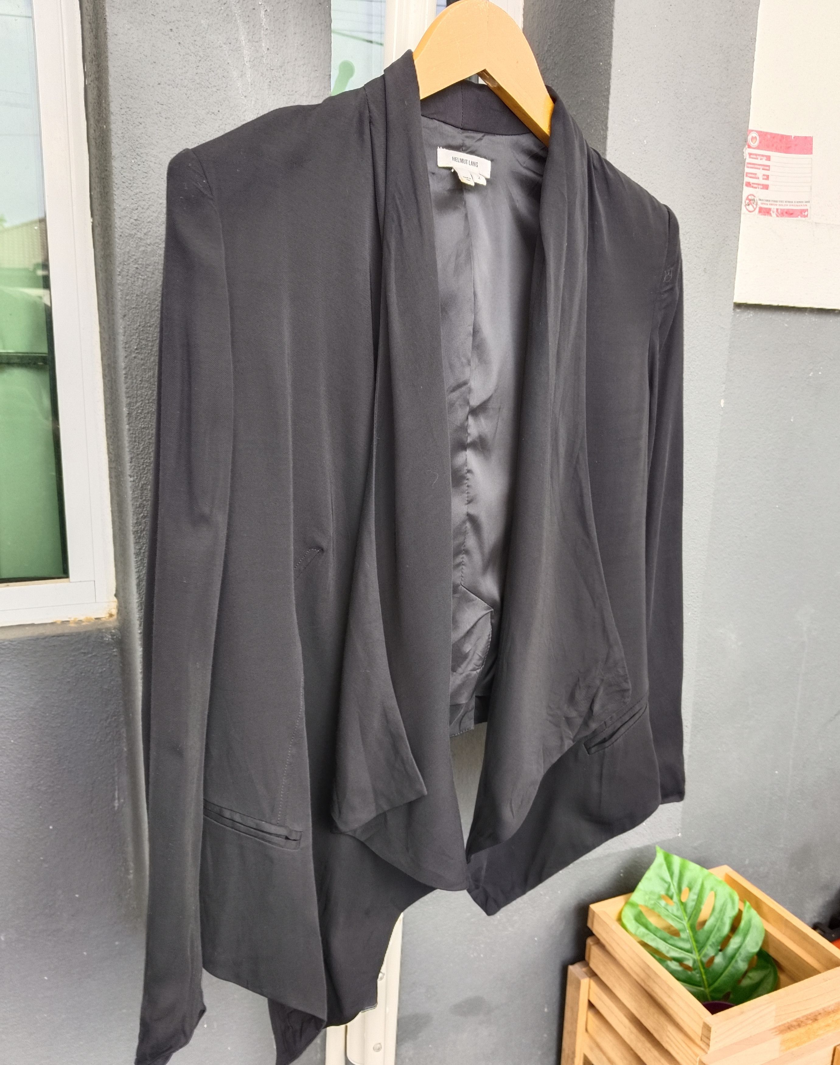 Helmut Lang SHEER DRAPED BLAZER BY HELMUT LANG Size XS / US 0-2 / IT 36-38 - 3 Thumbnail