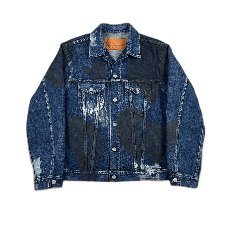Yohji Yamamoto Yohji Yamamoto Tie-Dye Denim Jacket Size US M / EU 48-50 / 2 - 1 Thumbnail