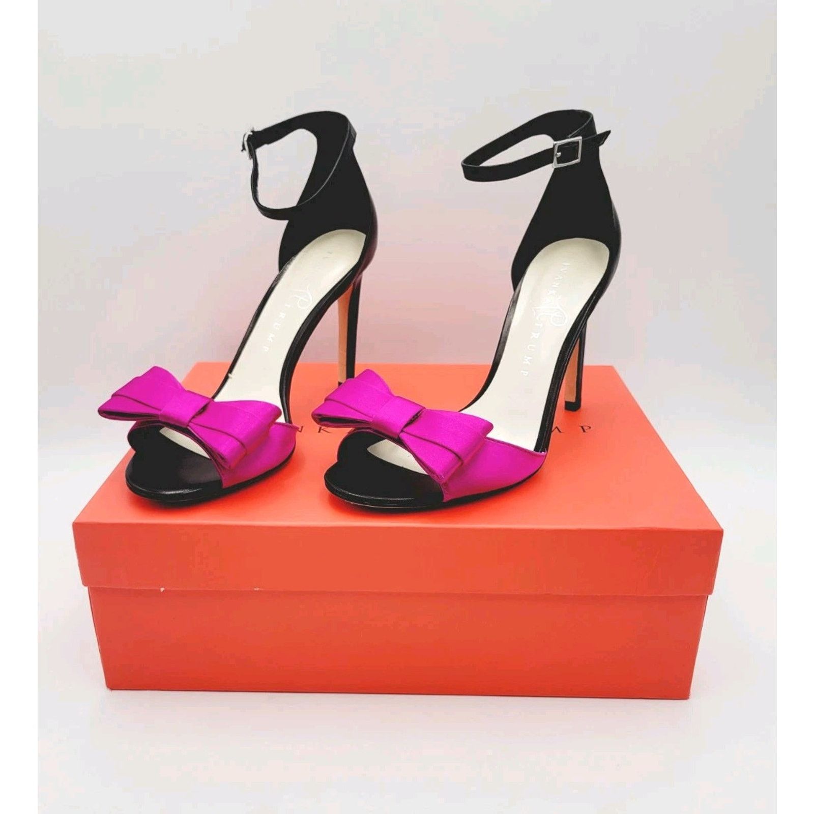 & Other Stories Ivanka Trump Phallon High Heel Shoes Sz 6.5M Dark Pink Black Size US 6.5 / IT 36.5 - 5 Thumbnail