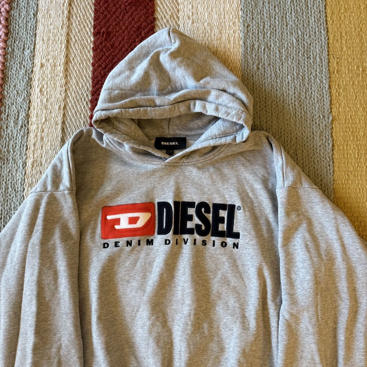 Diesel Diesel Maxi Logo Sweatshirt Hoodie Grey Sz Medium Size US M / EU 48-50 / 2 - 3 Thumbnail